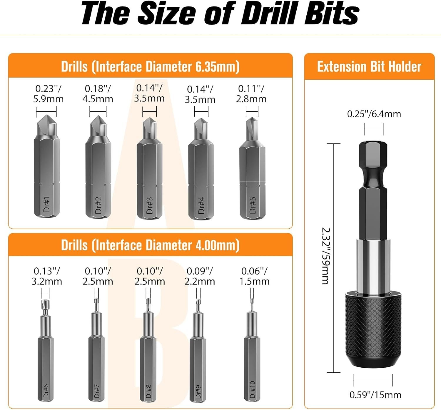 Versatile 22-Piece HSS Screw Remover Set with Magnetic Bit Holder – Easy Use