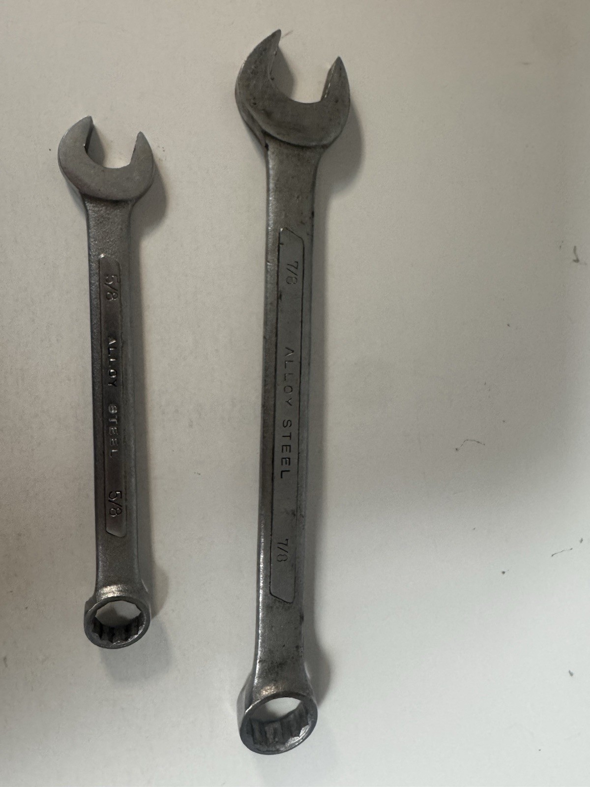 Lot Of (3) Palmera Combination Wrenches 7/8 5/8 1/2 Made In Spain