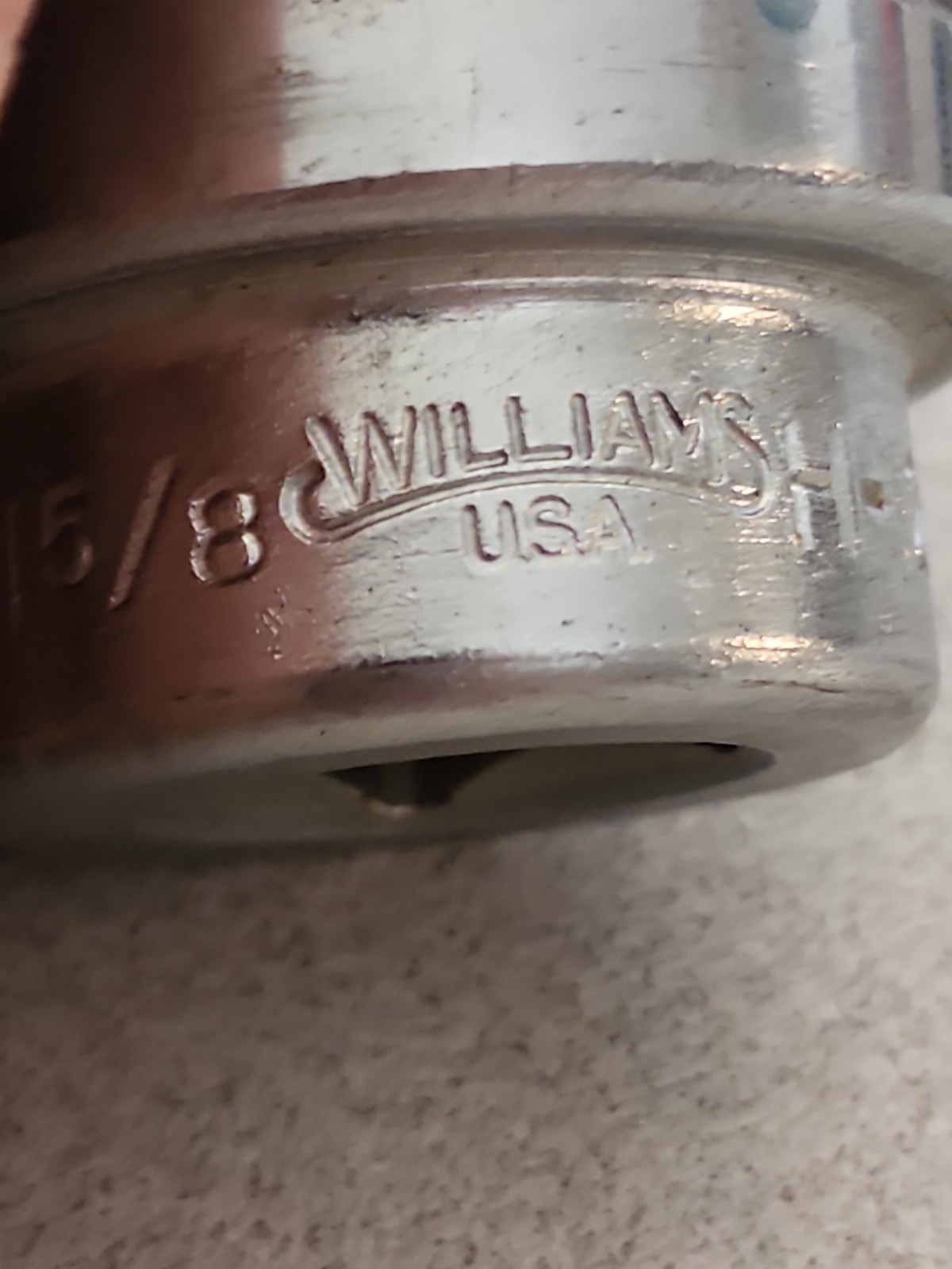 Williams Tools 1-5/8″ Shallow Socket 3/4″ Drive 12 Point H-1252 Made in USA