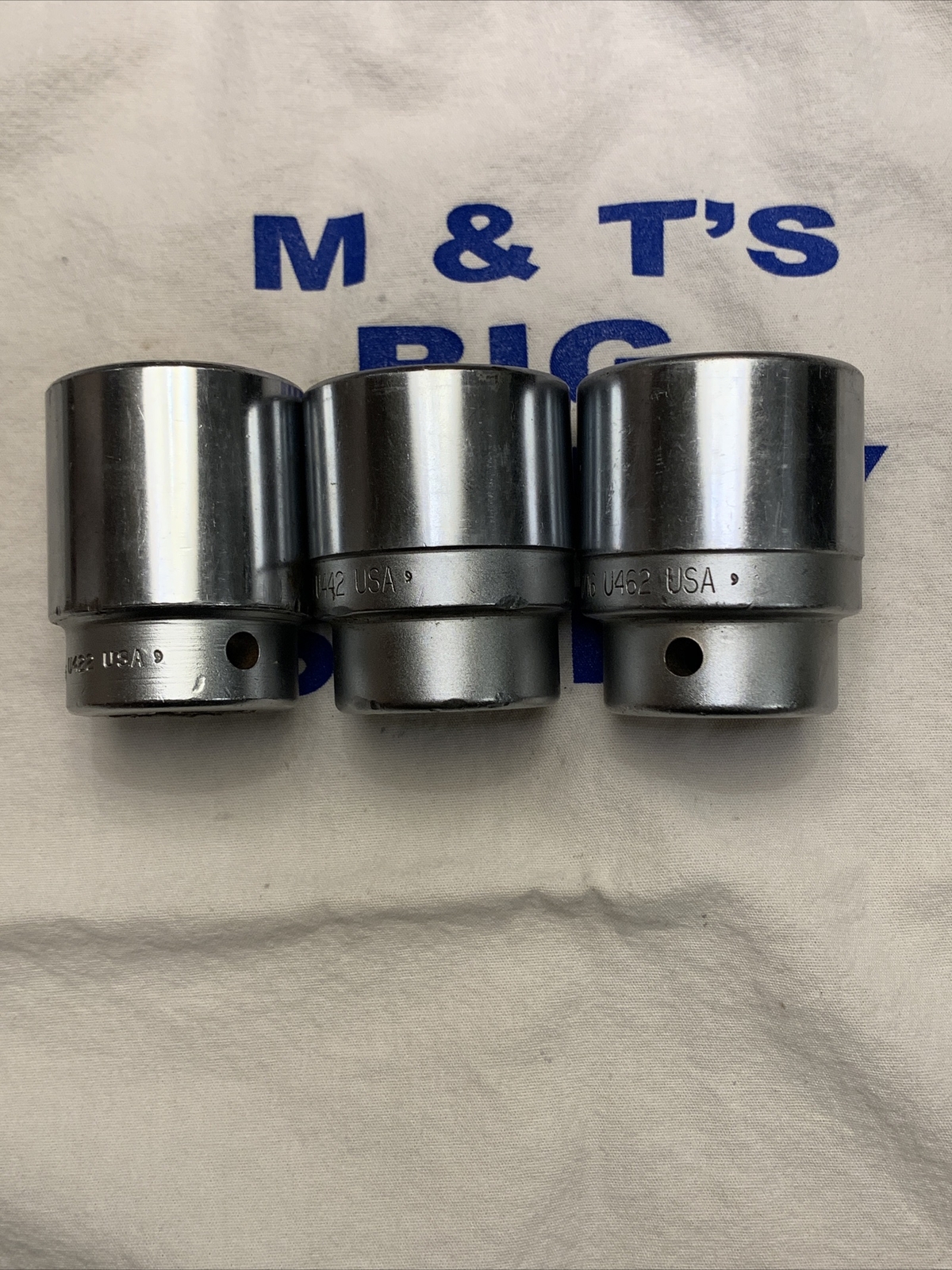 Blue-Point 3/4″ Drive 12pt 3pc SAE Shallow Chrome Socket Set U422, U442, U462
