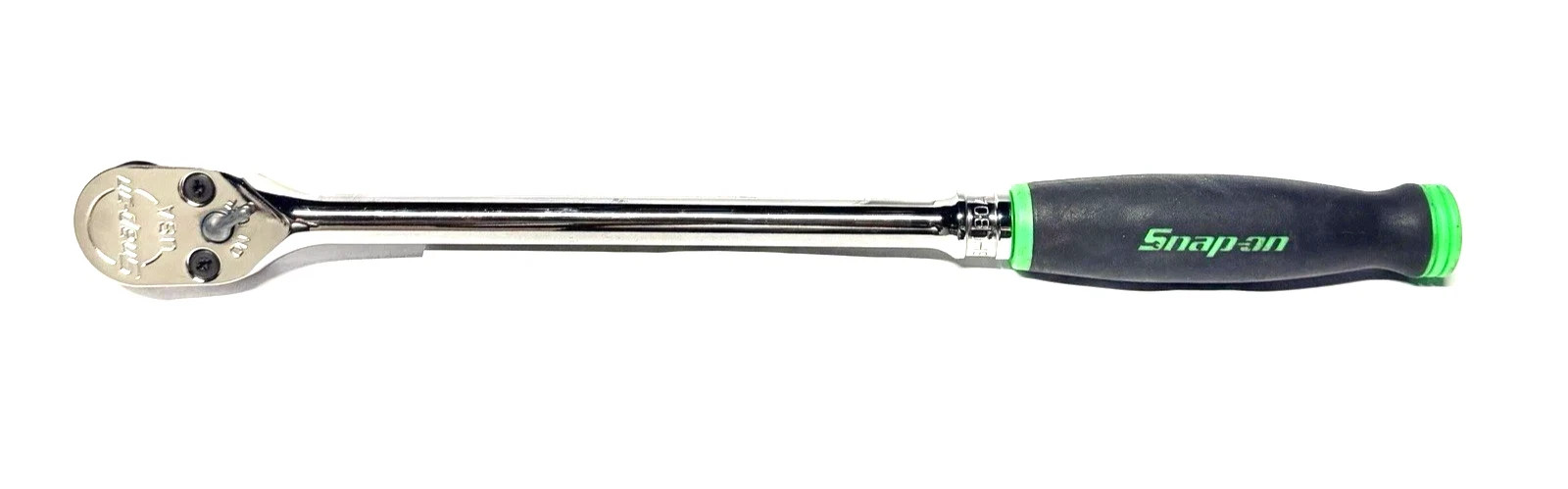 Snap-on Green 1/2″ Drive Soft Grip Ratchet 15″ Long SHL80AG USA NEW Free Shiping