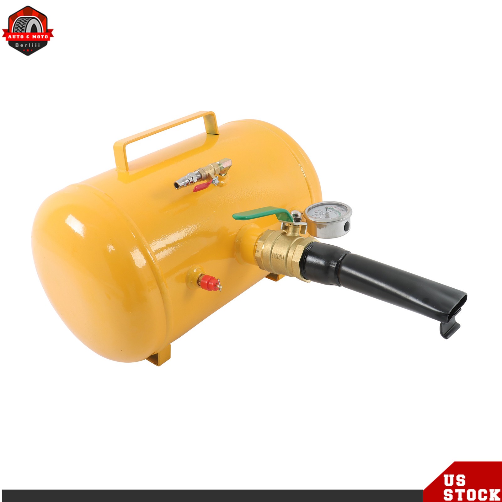 Yellow 5 Gallon Heavy Duty Air Tire Bead Seater Blaster Seating Tool 145 psi