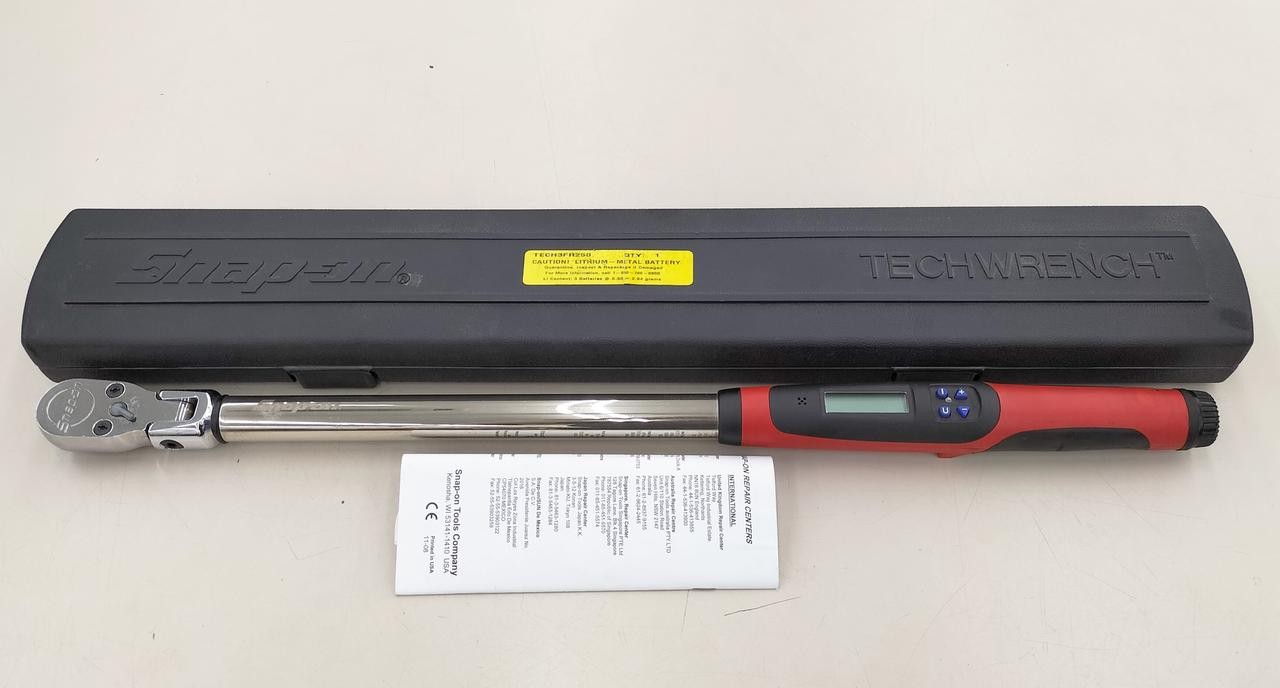 Snap on Tools 1/2dr Digital Torque Wrench TECH3FR250
