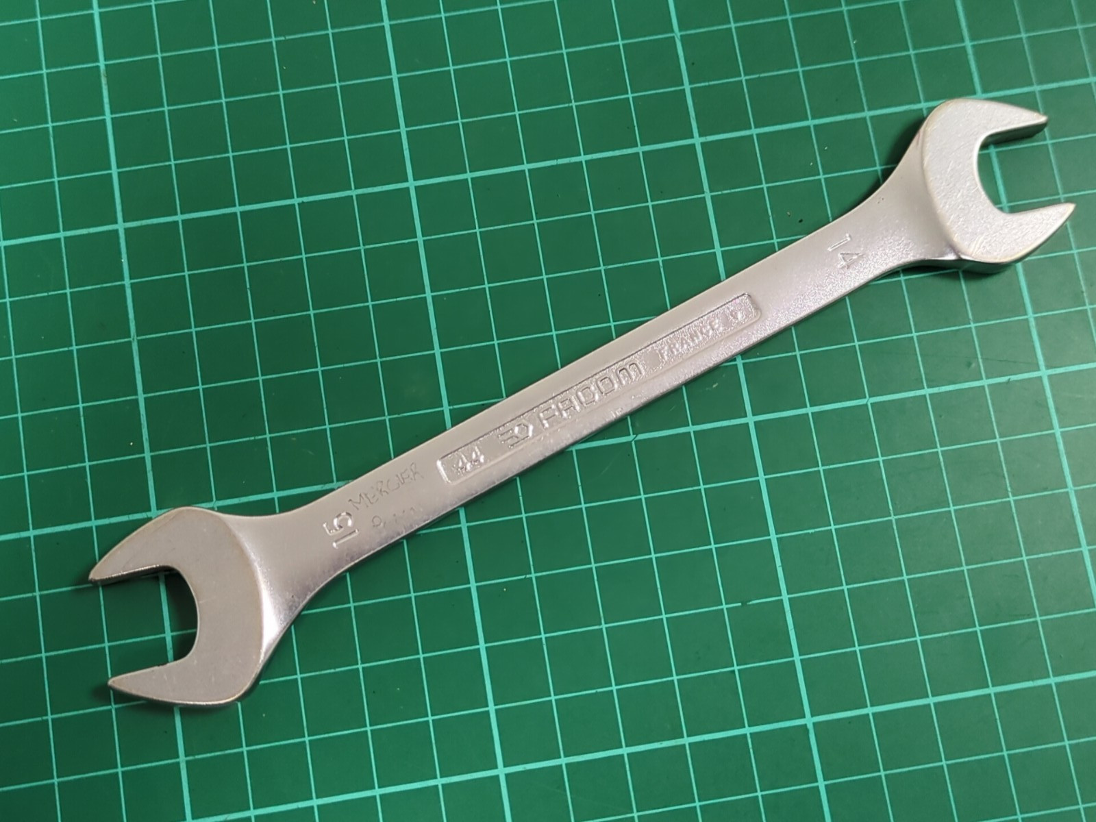 Vintage Facom No44, 14mm x 15mm, Open Ended Spanner, Made In France