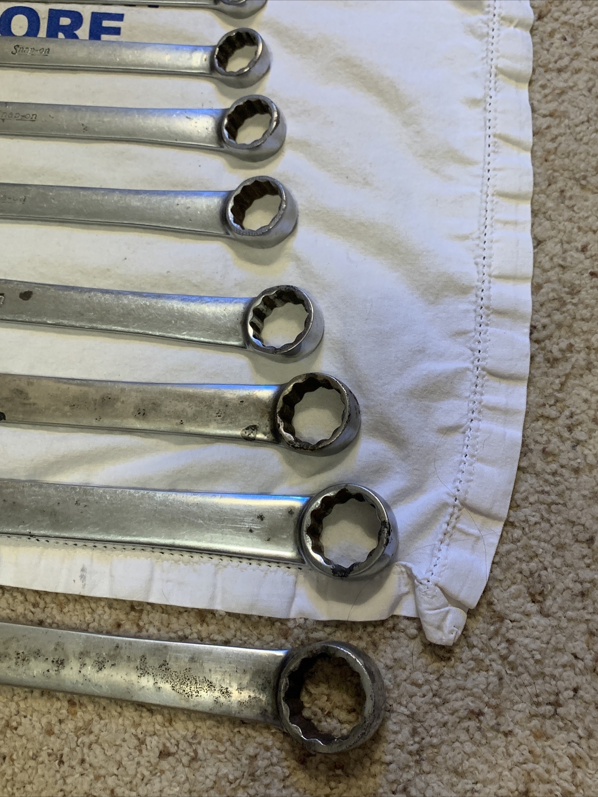 Snap-on Tools 13pc SAE 12pt Combination Wrench Set 3/8″ to 1-1/8″ OEX714KB
