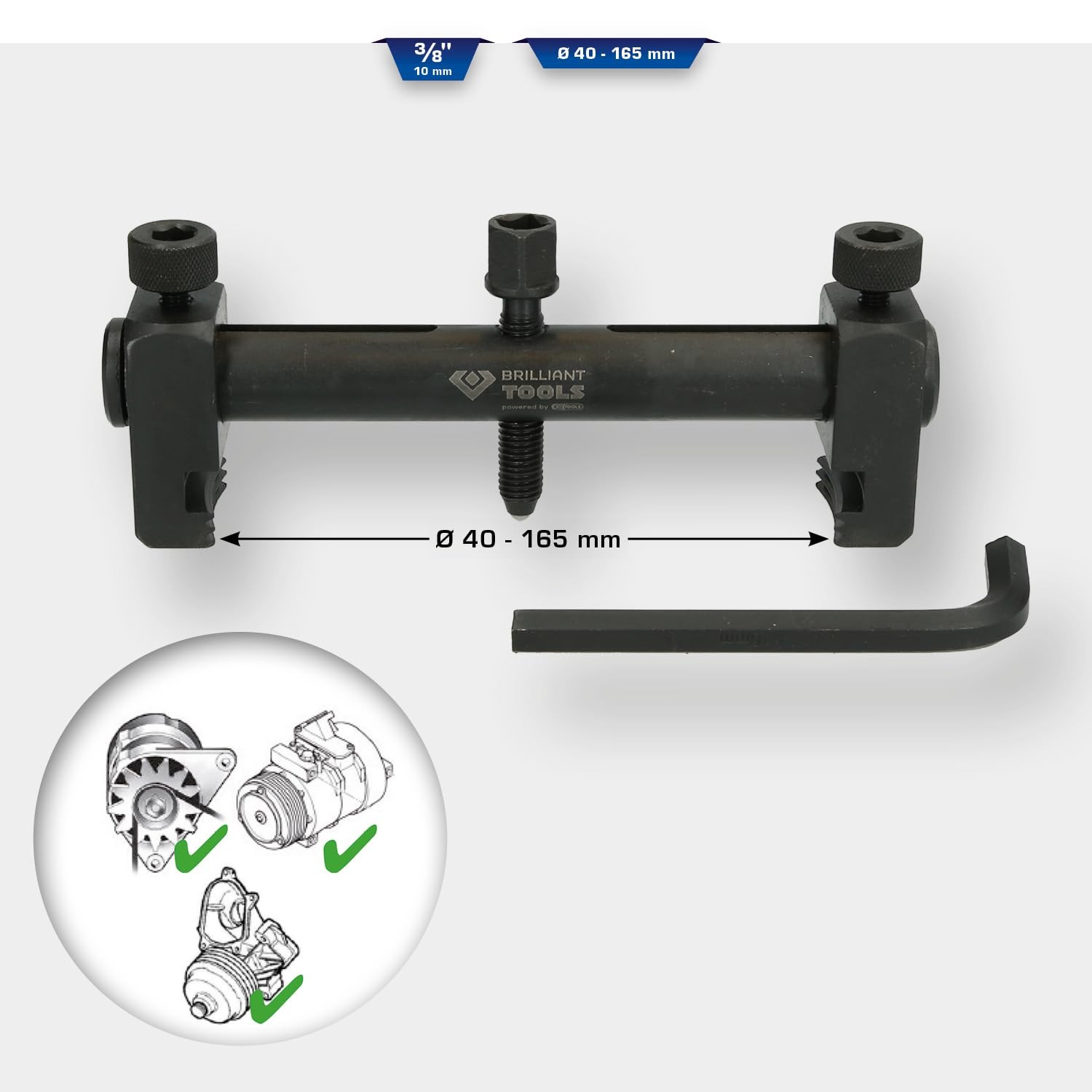 BT616000 Pulley Puller Powered by KS TOOLS