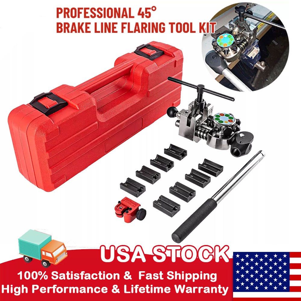 Professional Brake Line Flaring Tool Repair for 3/16″, 1/4″, 5/16″, 3/8″ Tube
