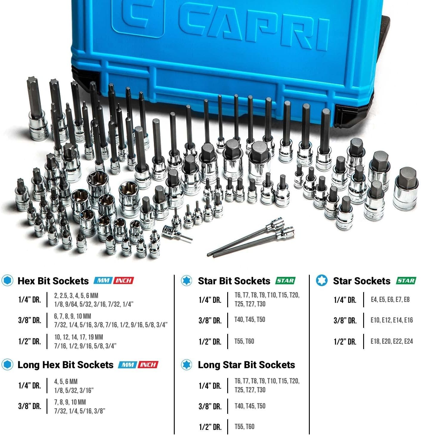 Professional 88-Piece Master Bit Socket Set – Hexagonal Drive and S2 Steel