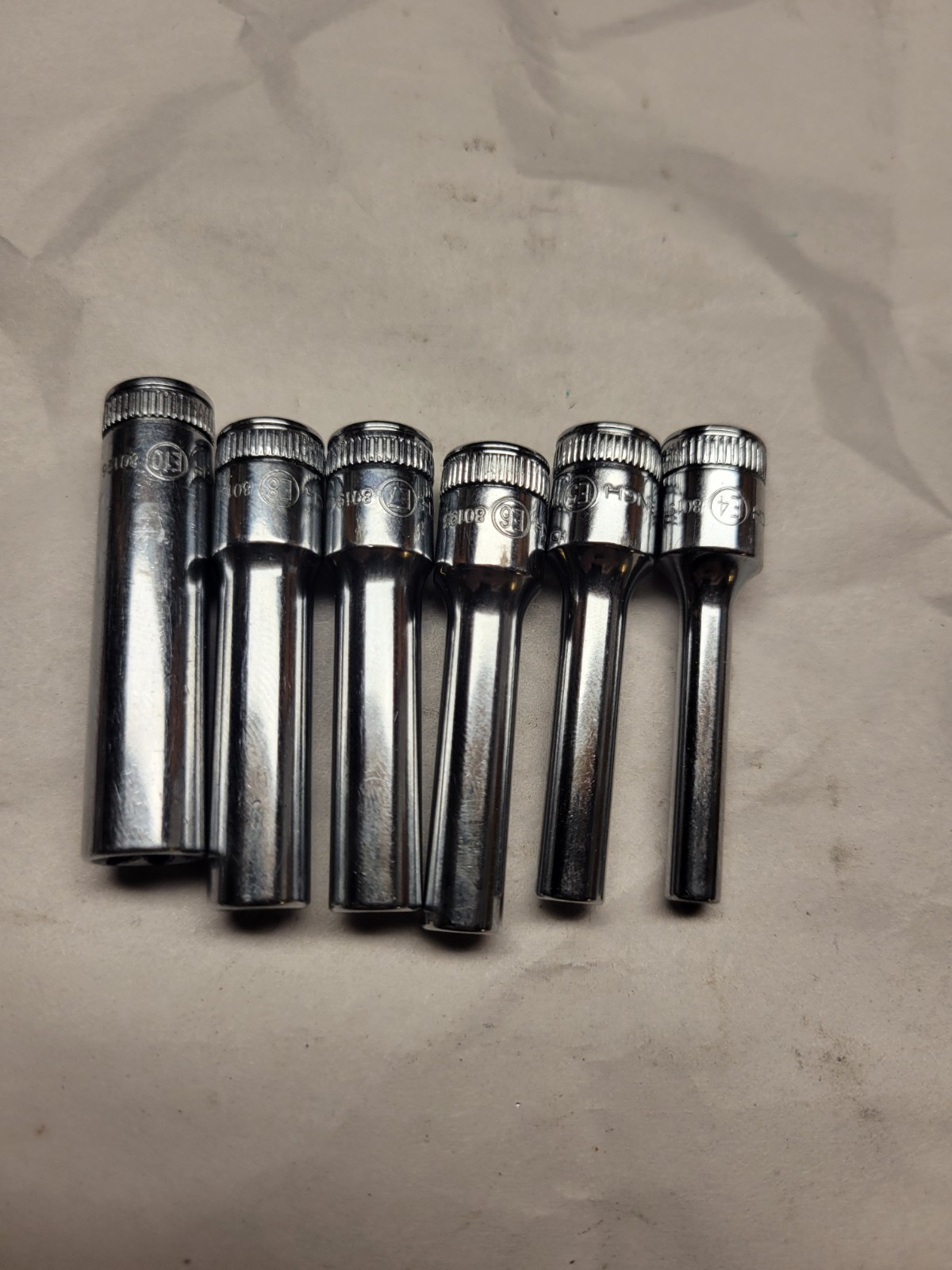 Gearwrench 6pc 1/4″dr Deep E-Torx Socket Set E4, E5, E6, E7, E8 & E10 #80322 EXC