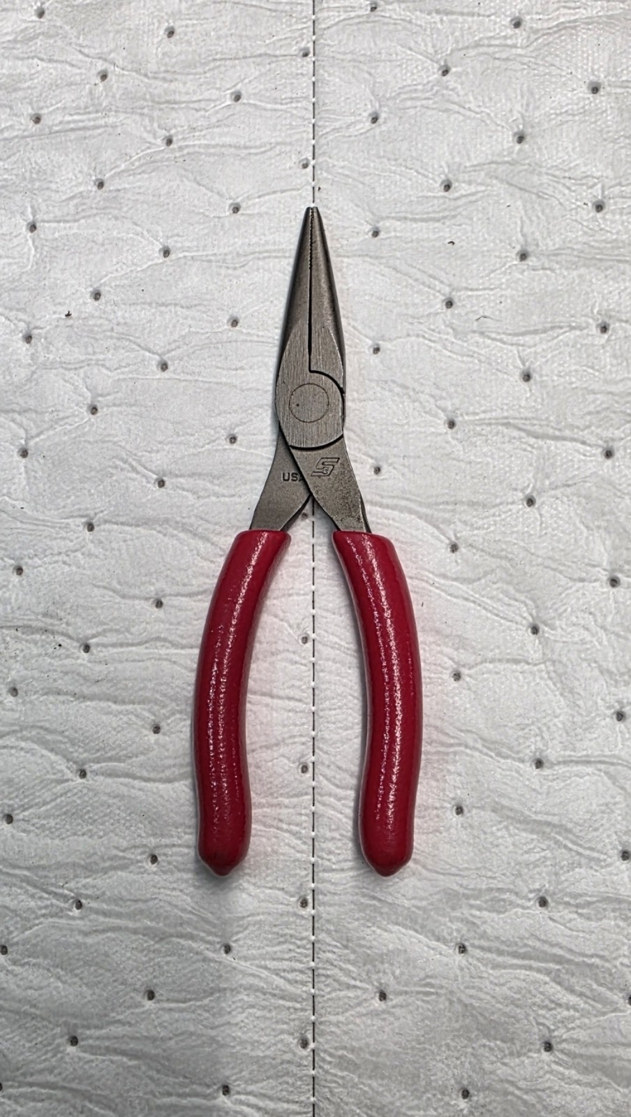 Snap On Tools USA 95ACF RED Soft Grip Needle Nose Pliers