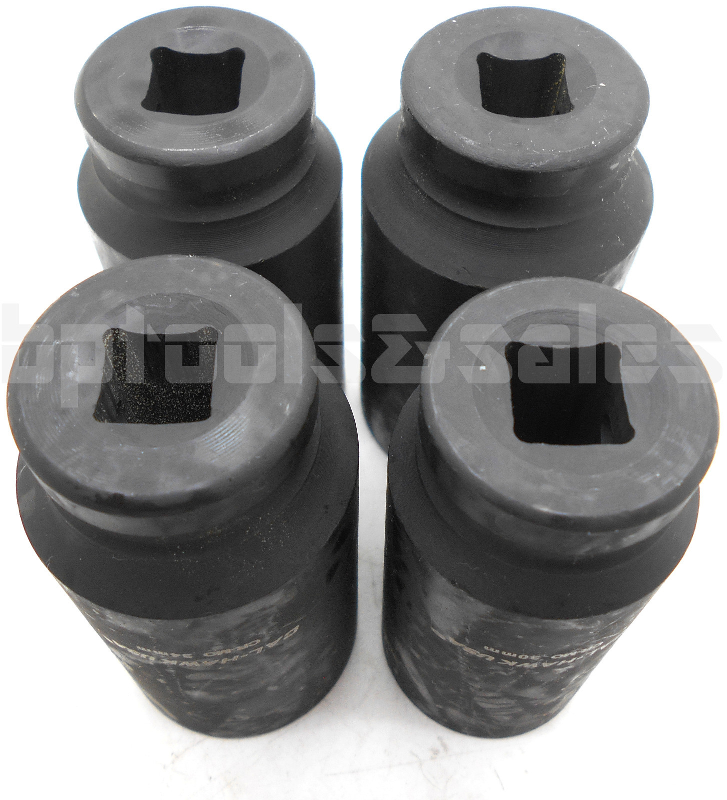 6 Point 4pc 1/2″ Drive Deep Spindle Axle Nut Socket Set MM 30mm 32mm 34mm 36mm