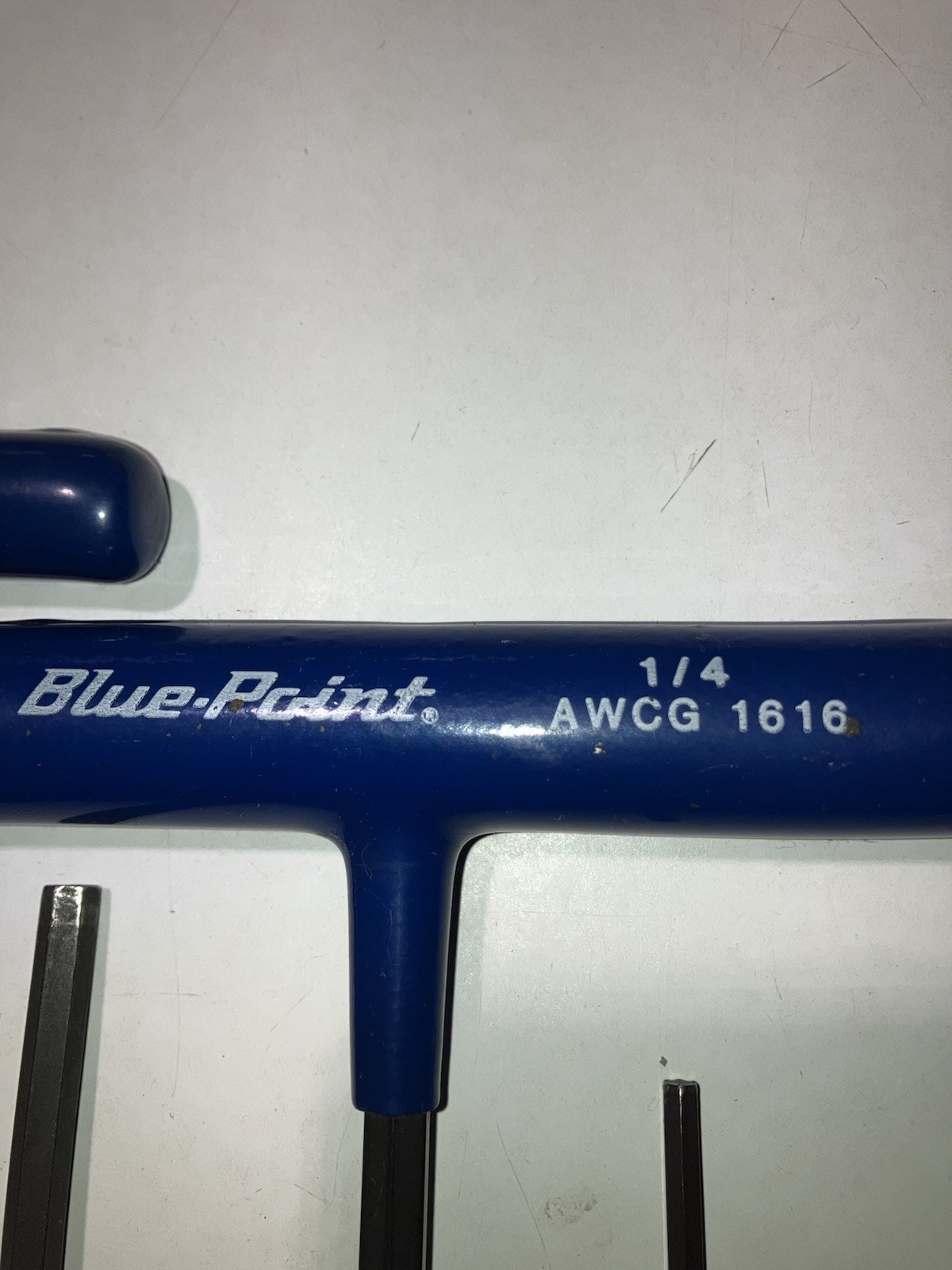 5 Piece Blue Point 6 point SAE Blue Handle Hex Allen Key T Handle AWCG