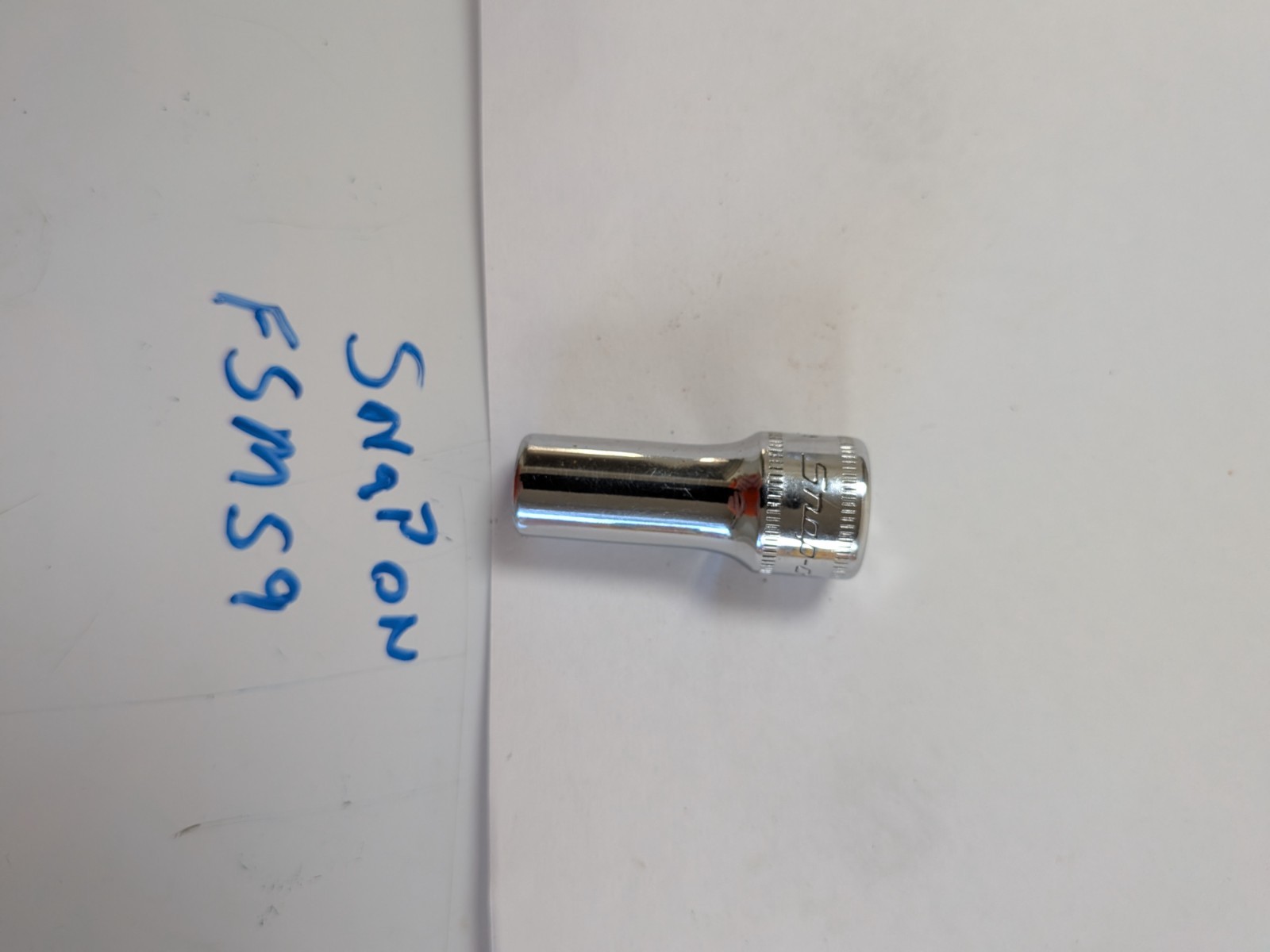 Snap-on USA 3/8″ Drive 9mm Metric 6PT Semi Deep Chrome Socket w8a2wht