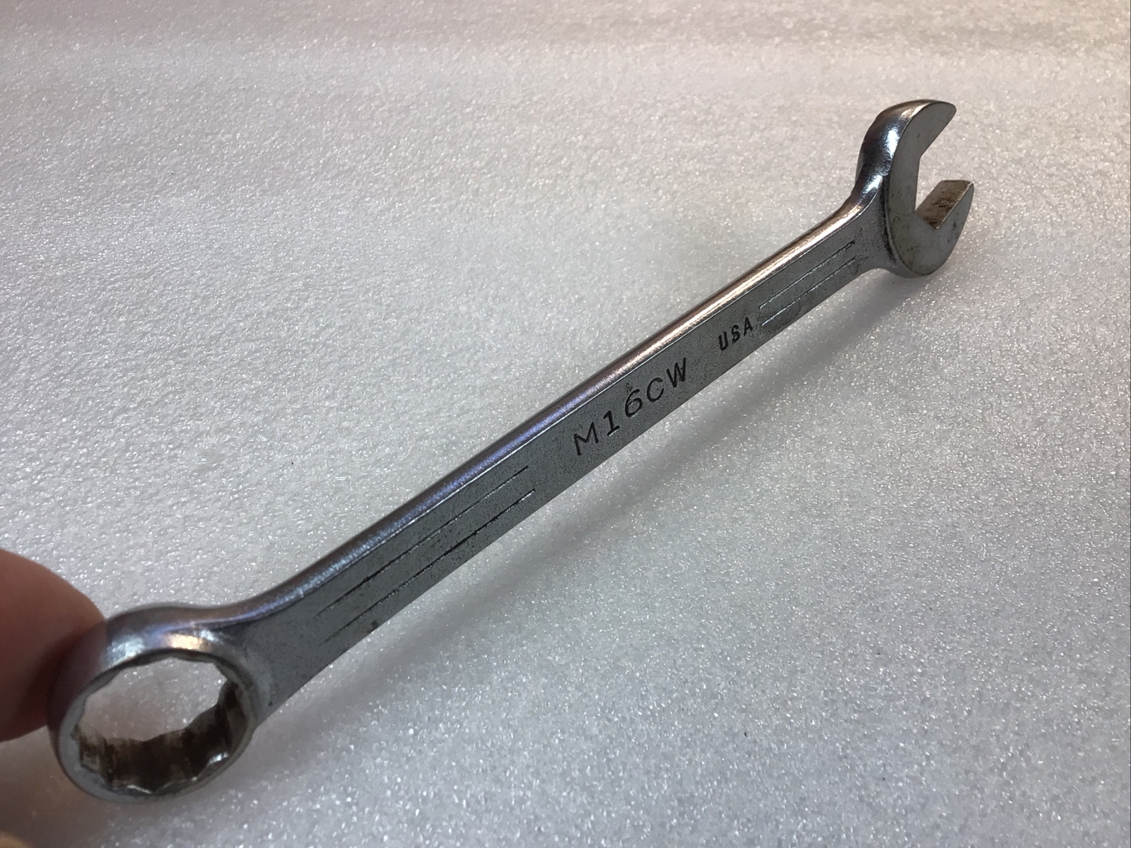 MAC TOOLS#M16CW – 16mm, Metric, Chrome, Combination Wrench, 12 Pt., -USA-NICE-