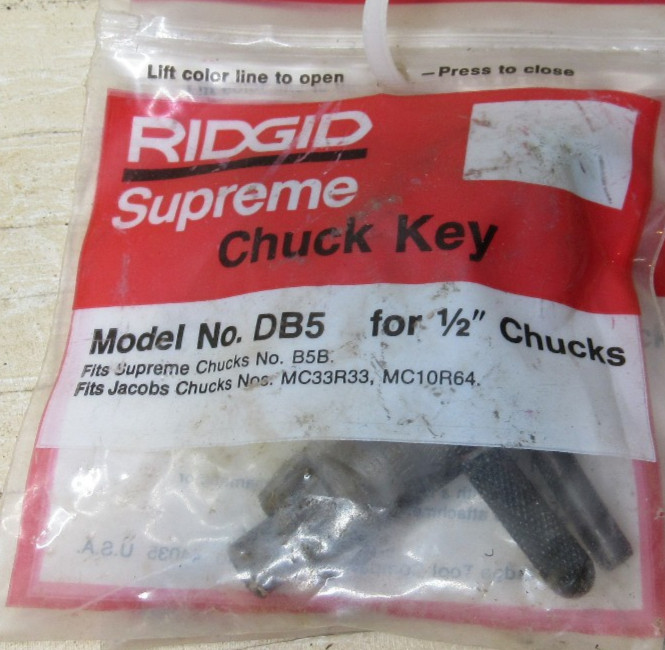 Ridgid Supreme Chuck Key No. DB5 for 1/2″ Chucks