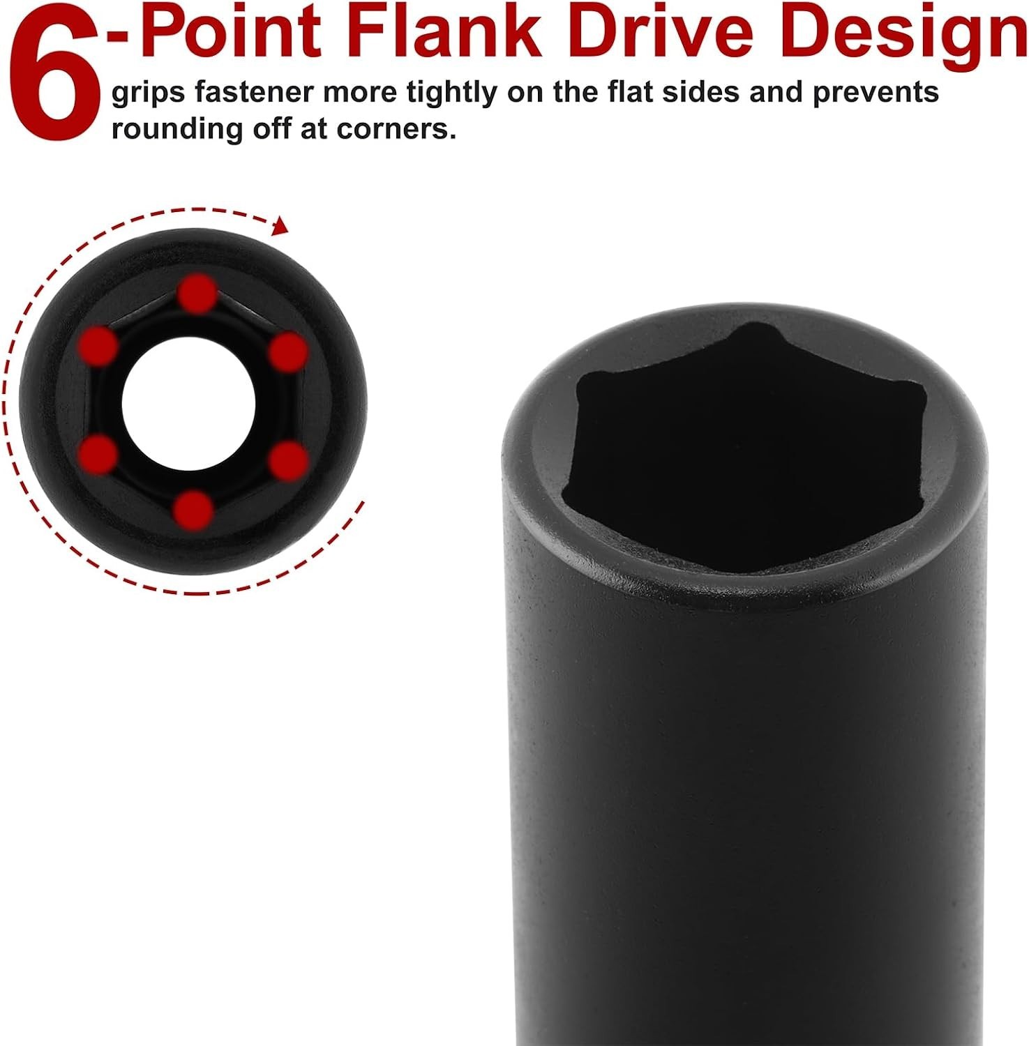 1/2″ Drive 15mm Impact Socket – Corrosion-Resistant CR-MO Steel with Assurance