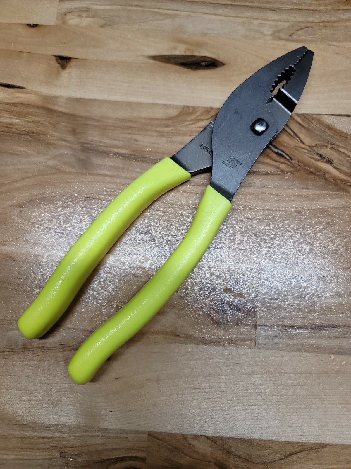 *NEW & UNUSED* Snap On 47ACF Hi-Viz Yellow – Combo Slip Joint Pliers FREE SHIP