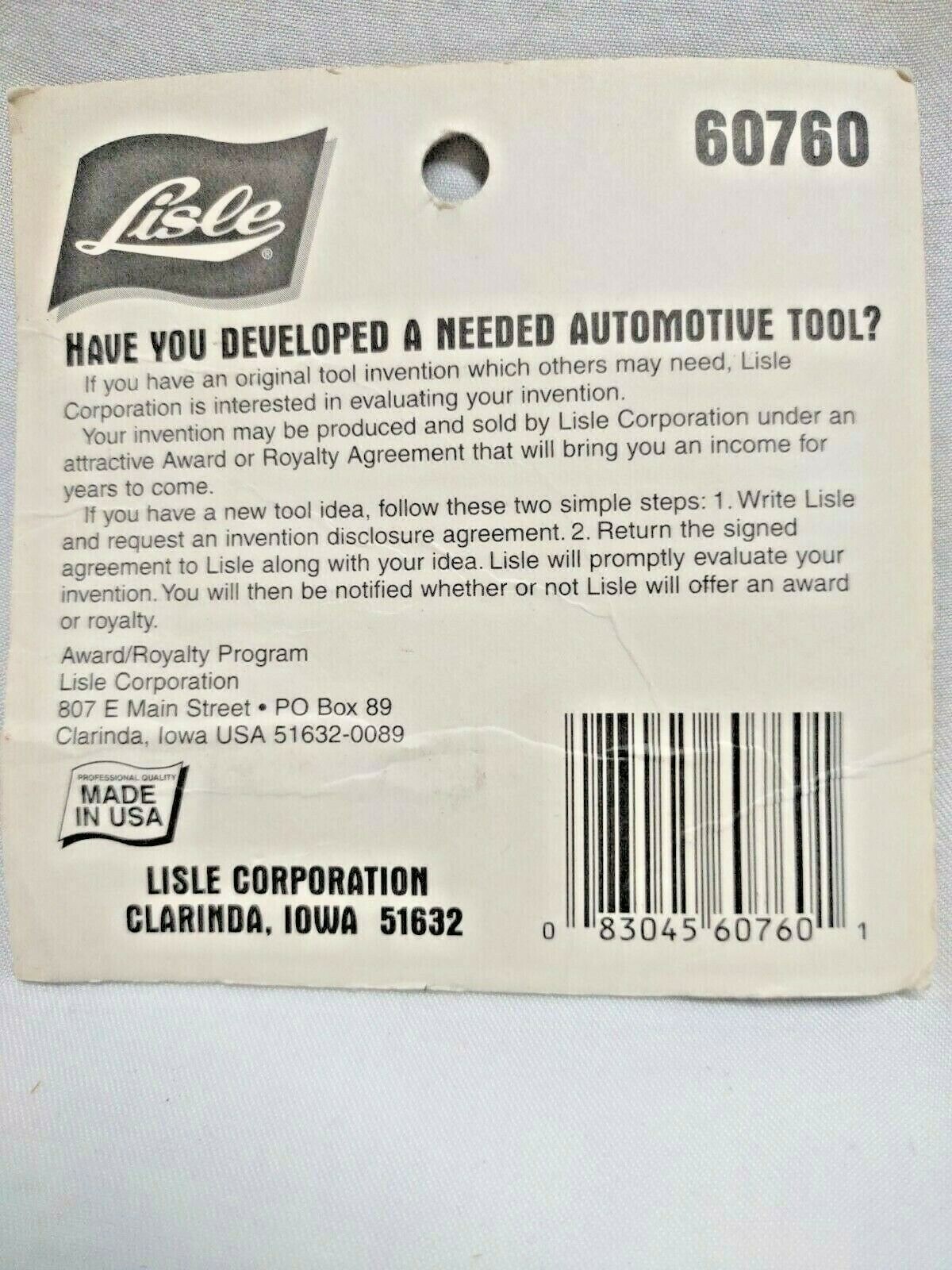 LISLE TOOLS 6Mm 12 point 1/2 Drive Triple Square Drive Bit 60760