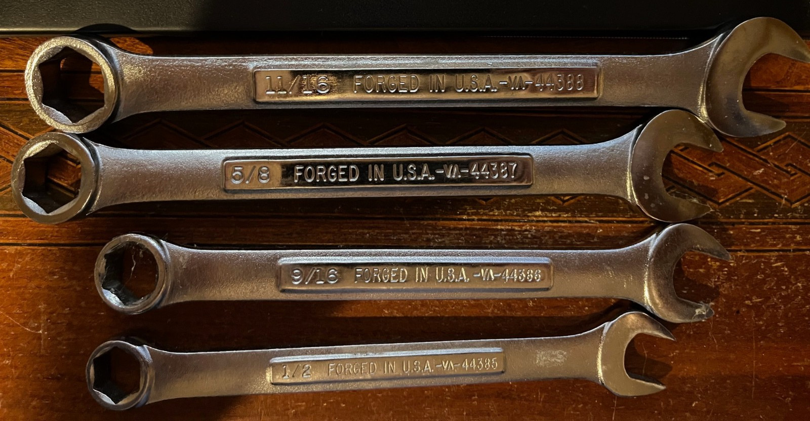 Vintage Craftsman VA USA 13pc SAE 6 Pt Combination Wrench Set 1/4″ – 15/16″ Rare