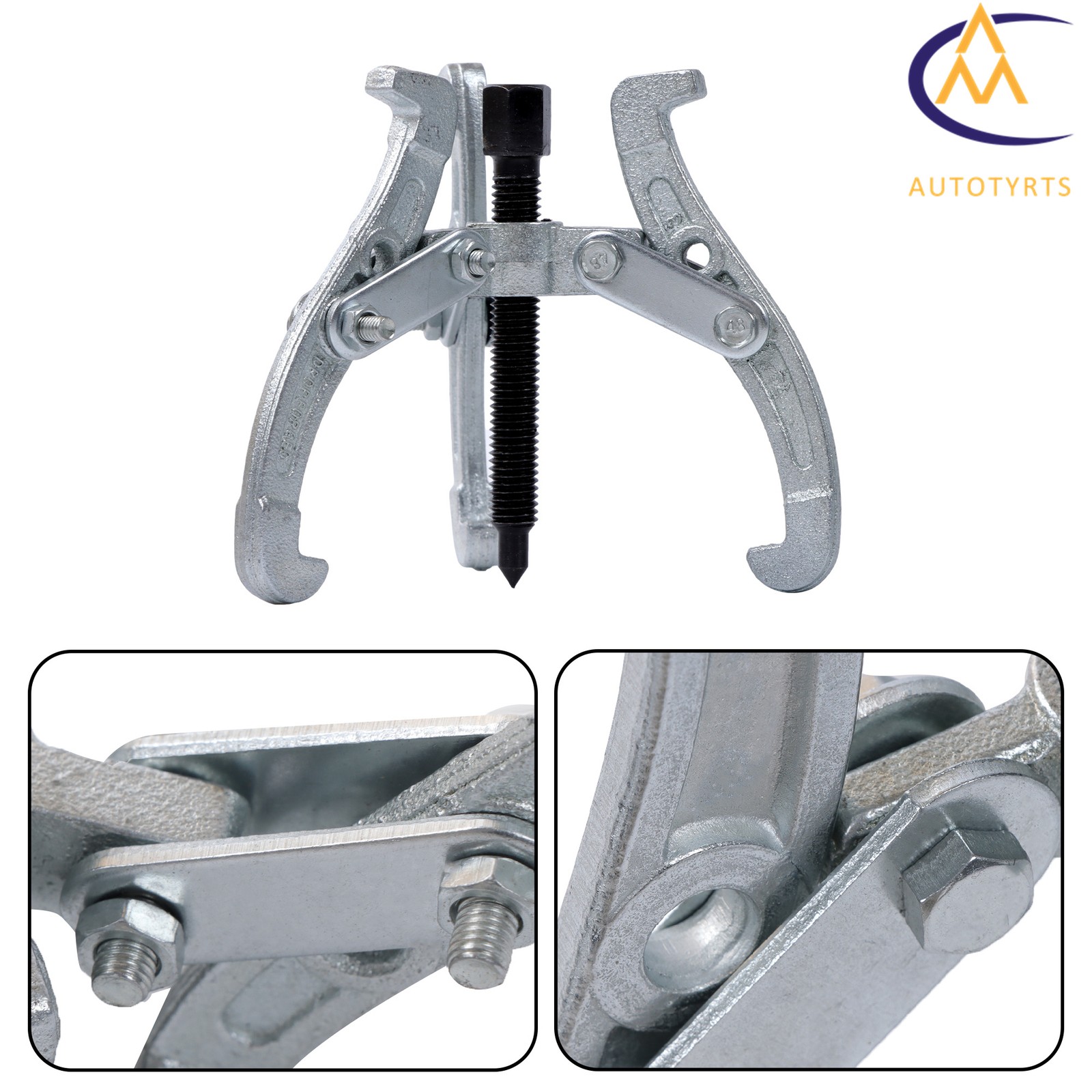 3″ 4″ 6″ 8″ Gear Pulley Bearing Puller Removal Tool 4PCS Gear Puller 3-Jaw Set