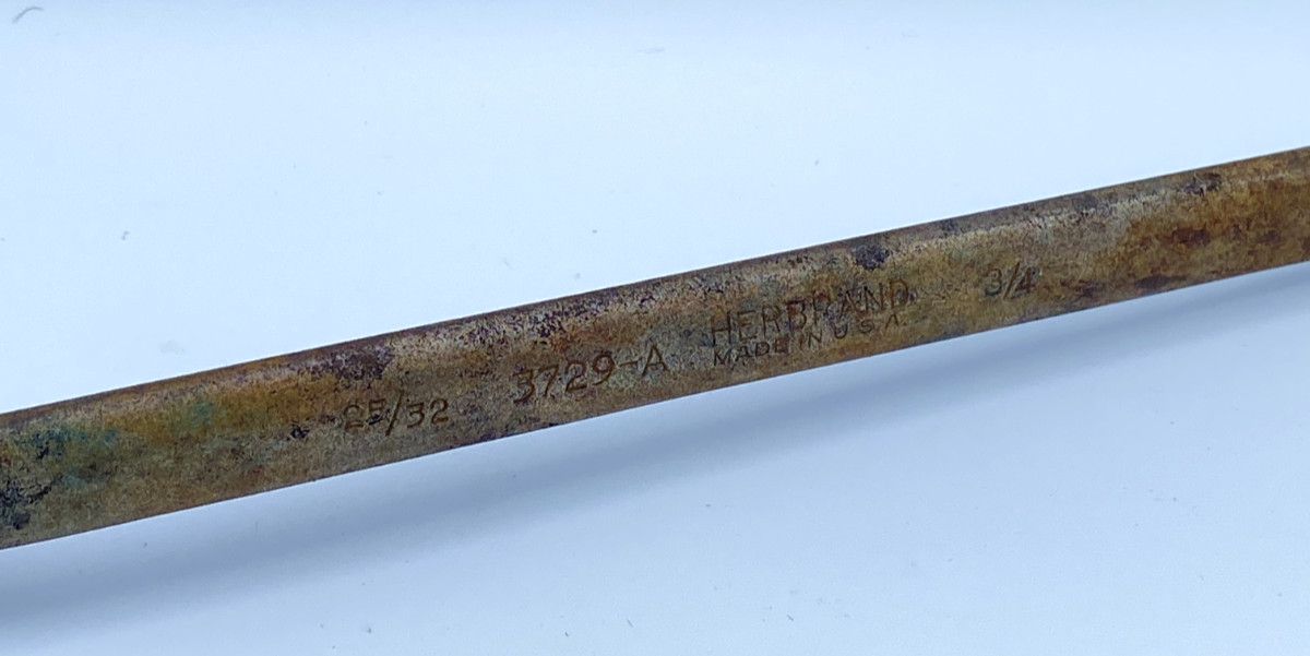 Herbrand 3729-A 25/32 in x 3/4 in Offset 12 Point Double End Box Wrench VTG