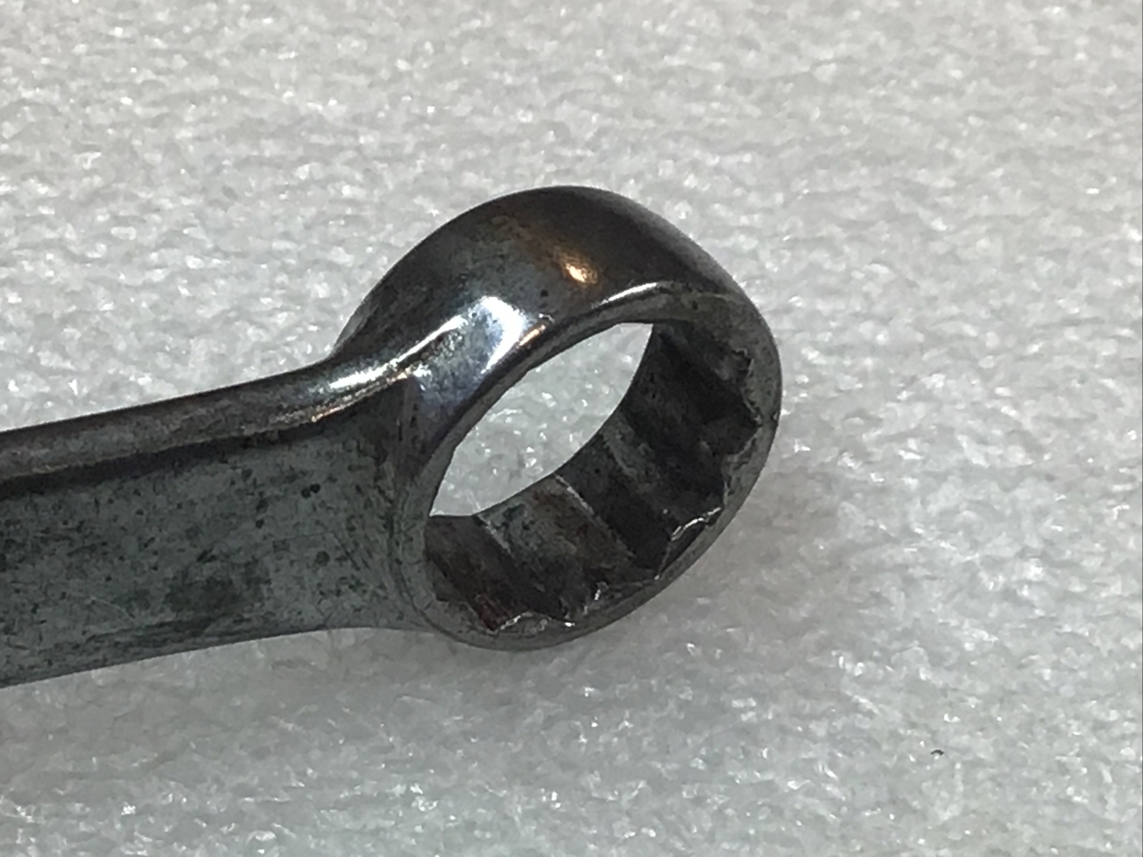 SNAP ON#OEX180A – 9/16”, SAE, Short, Off Set, Combo. Wrench 12 Pt., Vintage-USA-