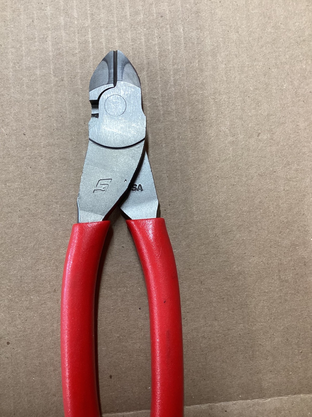 SNAP ON TOOLS USA RED Soft Grip 7″ VECTOR EDGE Diagonal Cutter 87ACF R NEW