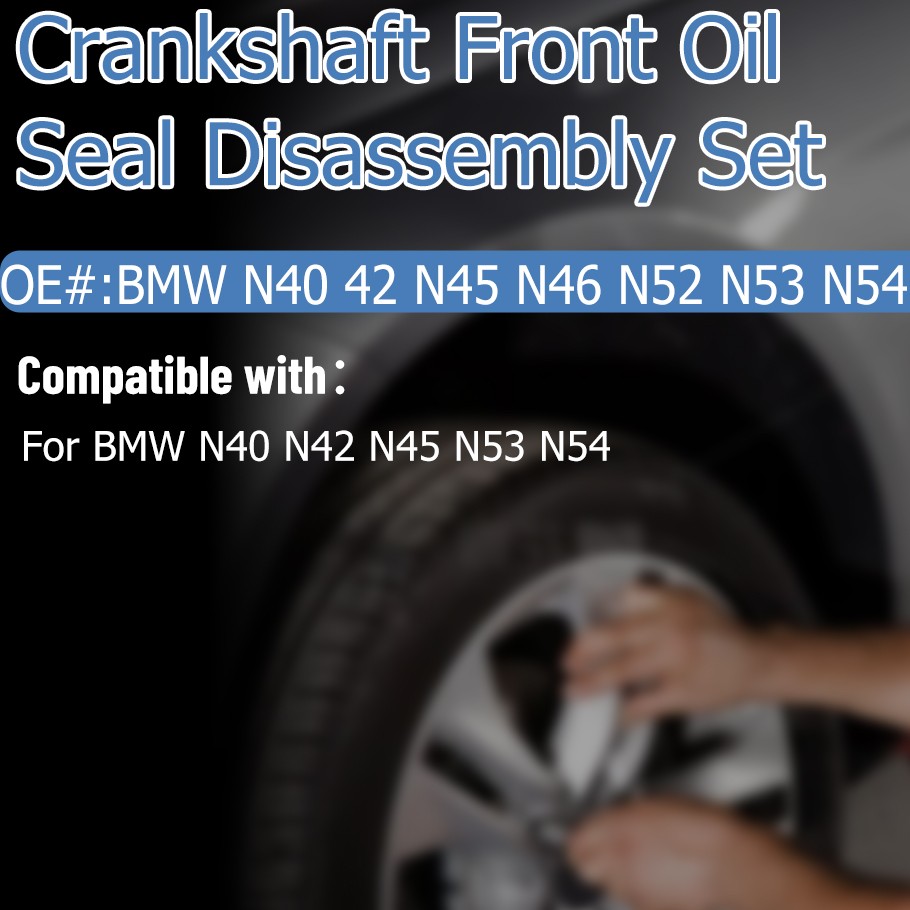 Engines Front Crankshaft Oil Seal Remover&Installer Tool Kit For BMW N52 N53 N54