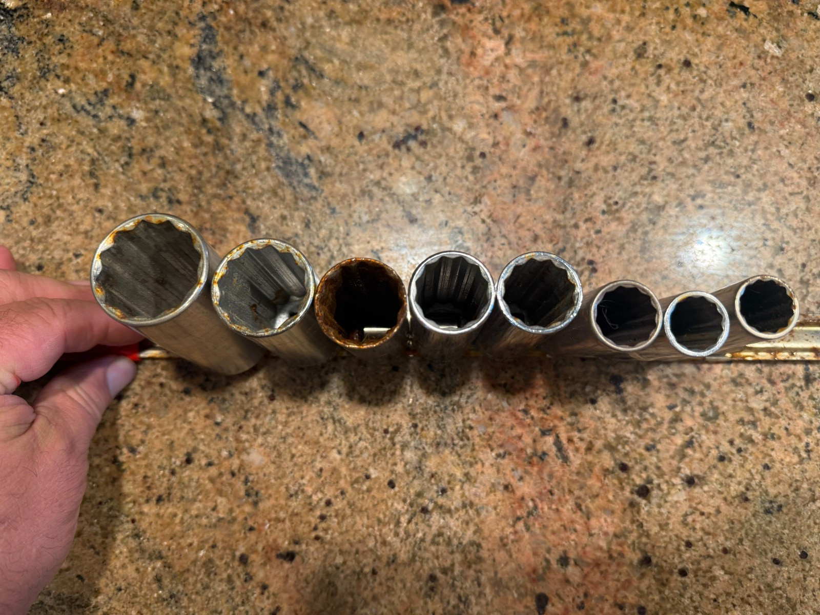 Craftsman USA 8 pIece SAE 3/8 dr. 12pt. Deep Socket Set FREE SHIPPING