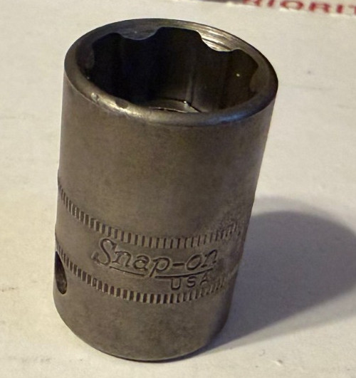Vintage Snap-on DTM18A 1/2” drive 18mm Socket Date Code 1989