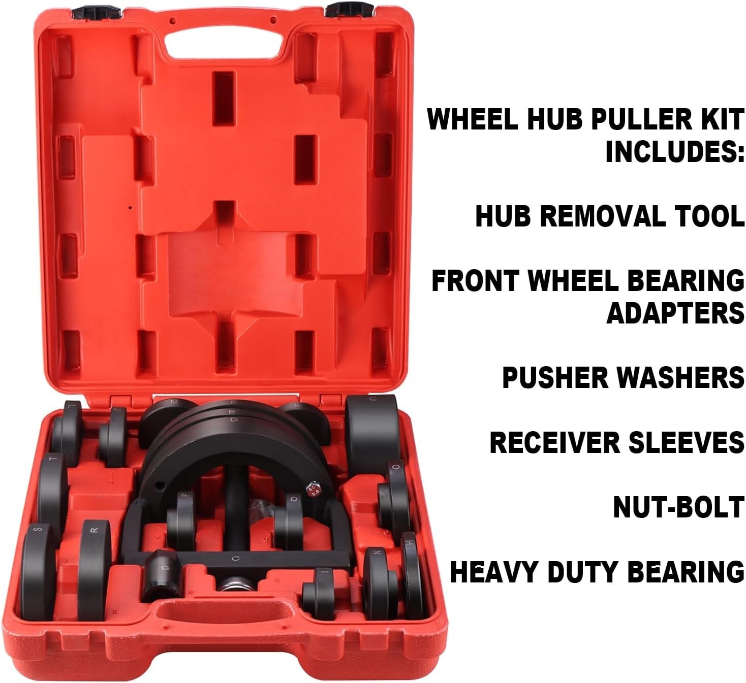 Master Wheel Hub & Bearing Removal and Installation Tool Set C to U Sizes 19Pcs
