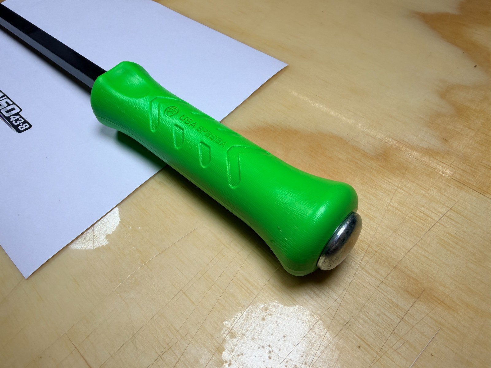 Snap-on Tools USA NEW GREEN 18″ Length Steel Striking Pry Bar SPBS18AG