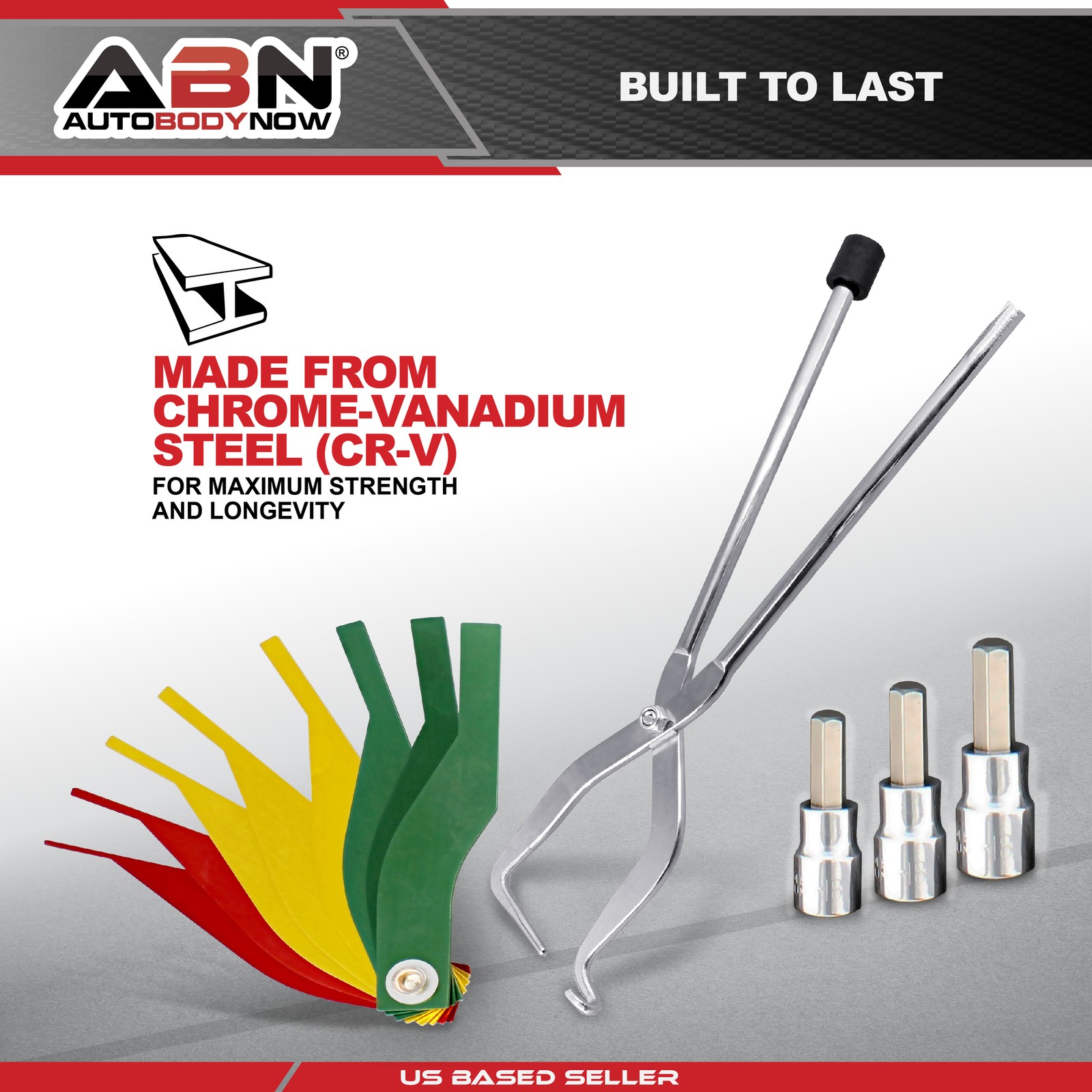 ABN | Brake Tools 15-Piece Brake Kit with Brake Caliper Tool Brake Drum Puller