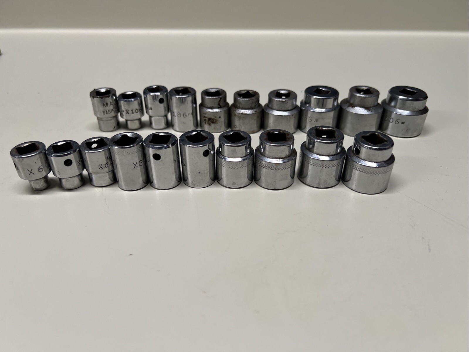 Mac X Series 3/8″ Drive Shallow Metric & SAE Sets 6-19MM & 1/4″-15/16″ USA #7E1