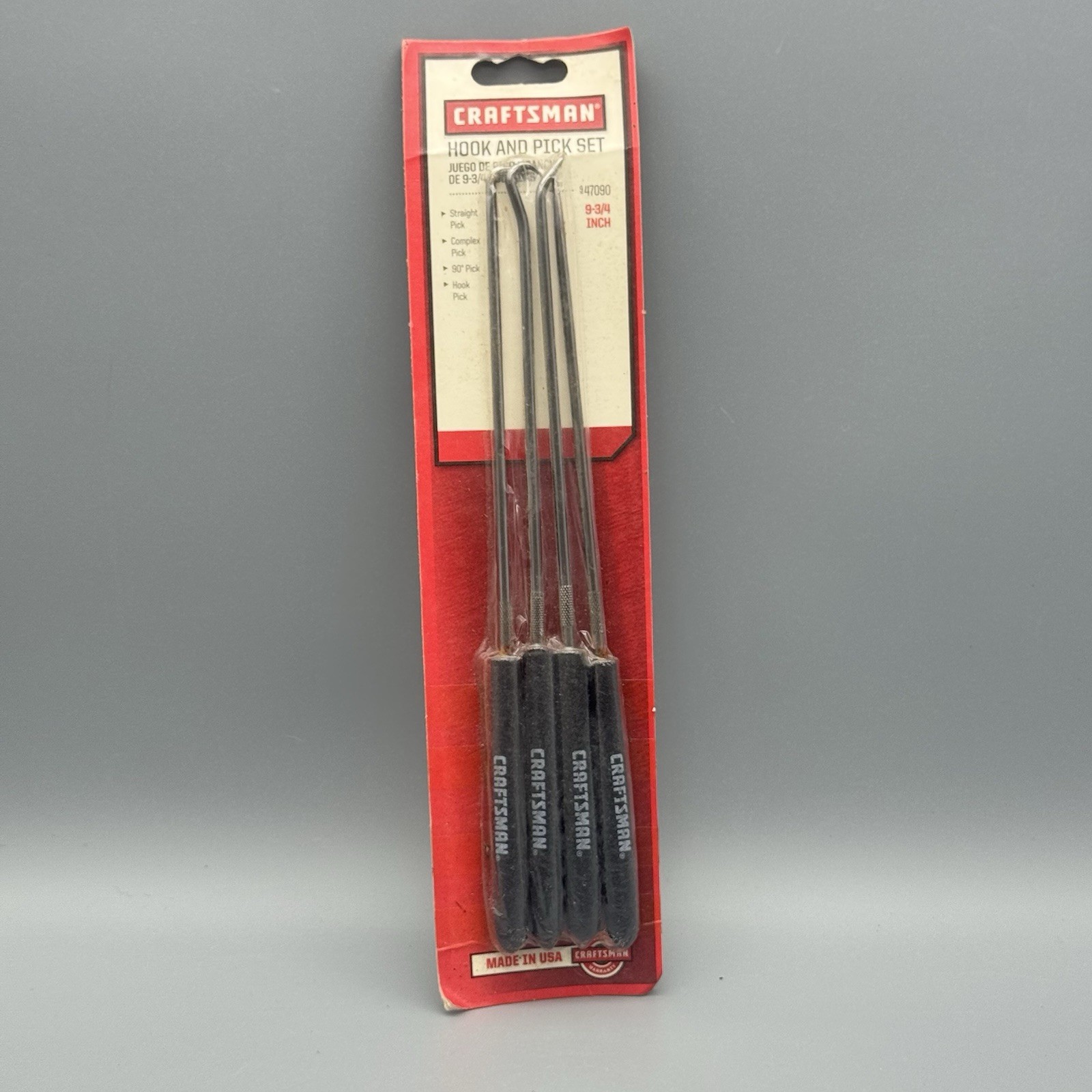 NEW Craftsman Hook & Pick Set With Cushion Grip Handles USA 4 pc # 47090