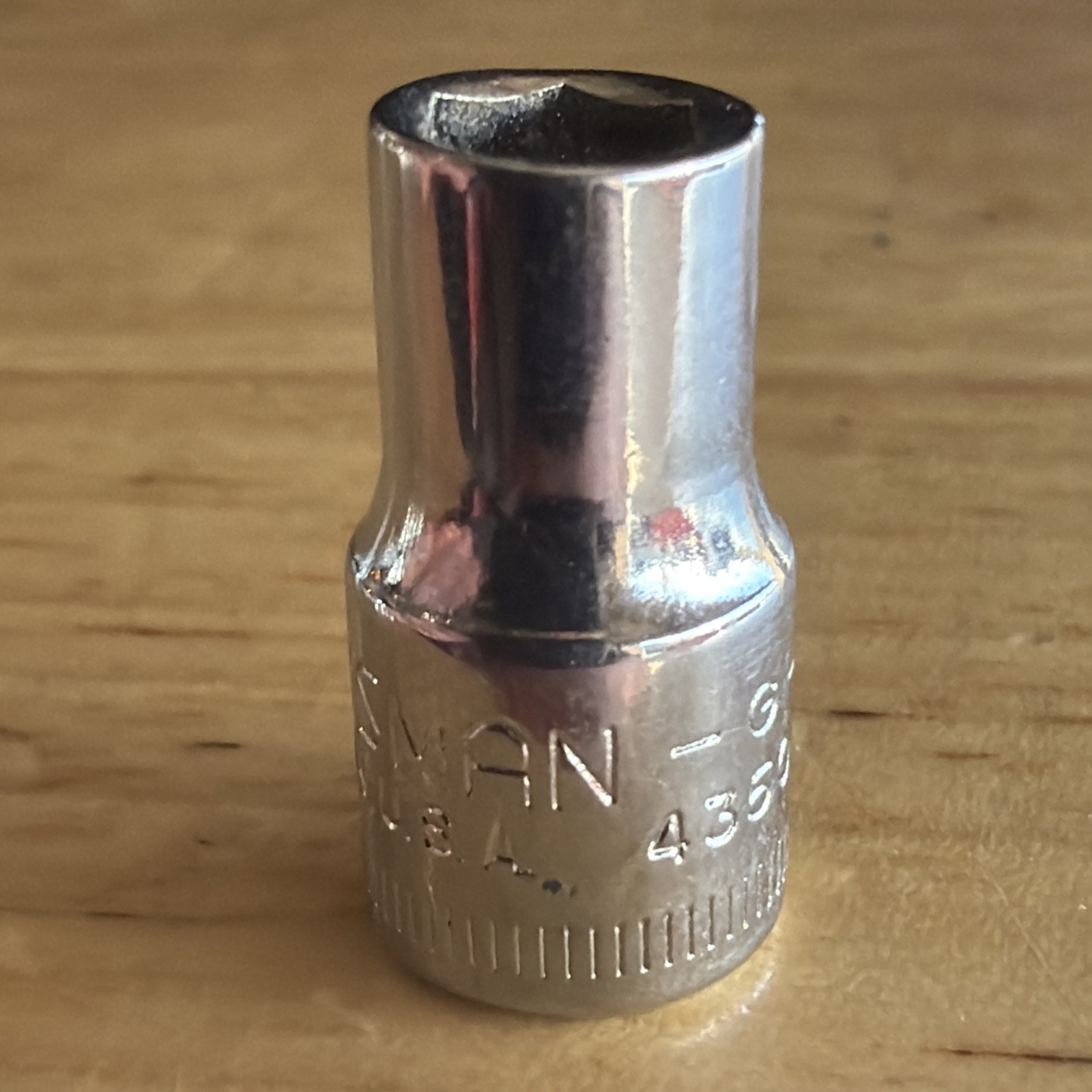 Craftsman 6mm Shallow Socket 1/4″ Drive 6 Point G Series 43502 Made in USA