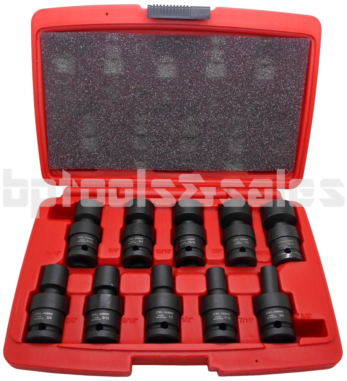 20pc 1/2″ DR. (METRIC & SAE) SHALLOW UNIVERSAL IMPACT BALL SWIVEL SOCKET SET
