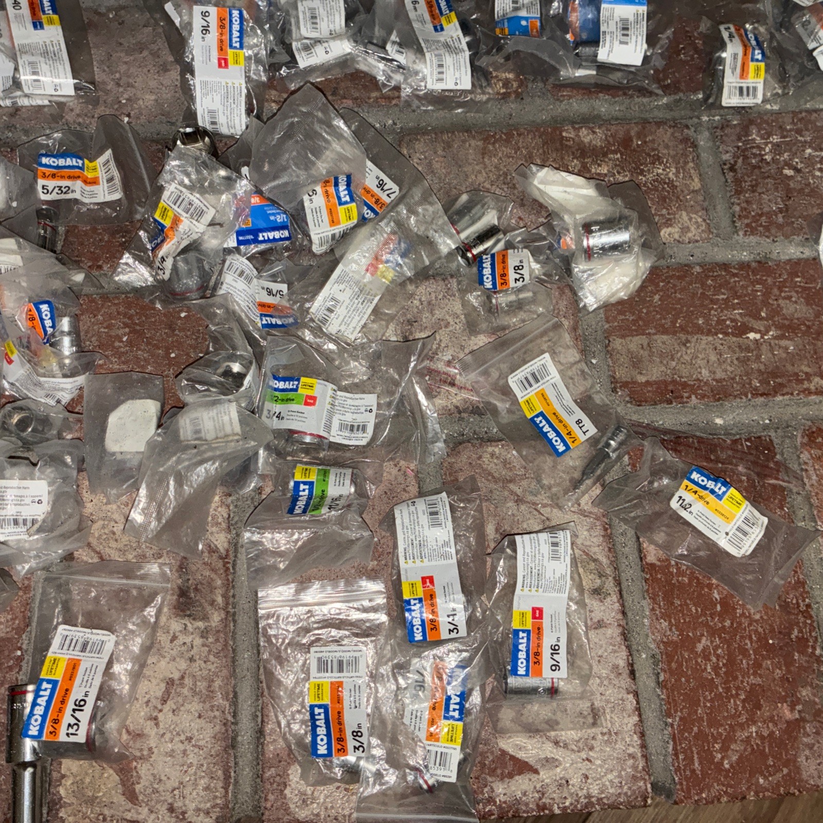 Lot 170 Kobalt Sockets 170 Items!All New 1/4 3/8 1/2 Metric SAE Assorted Chrome