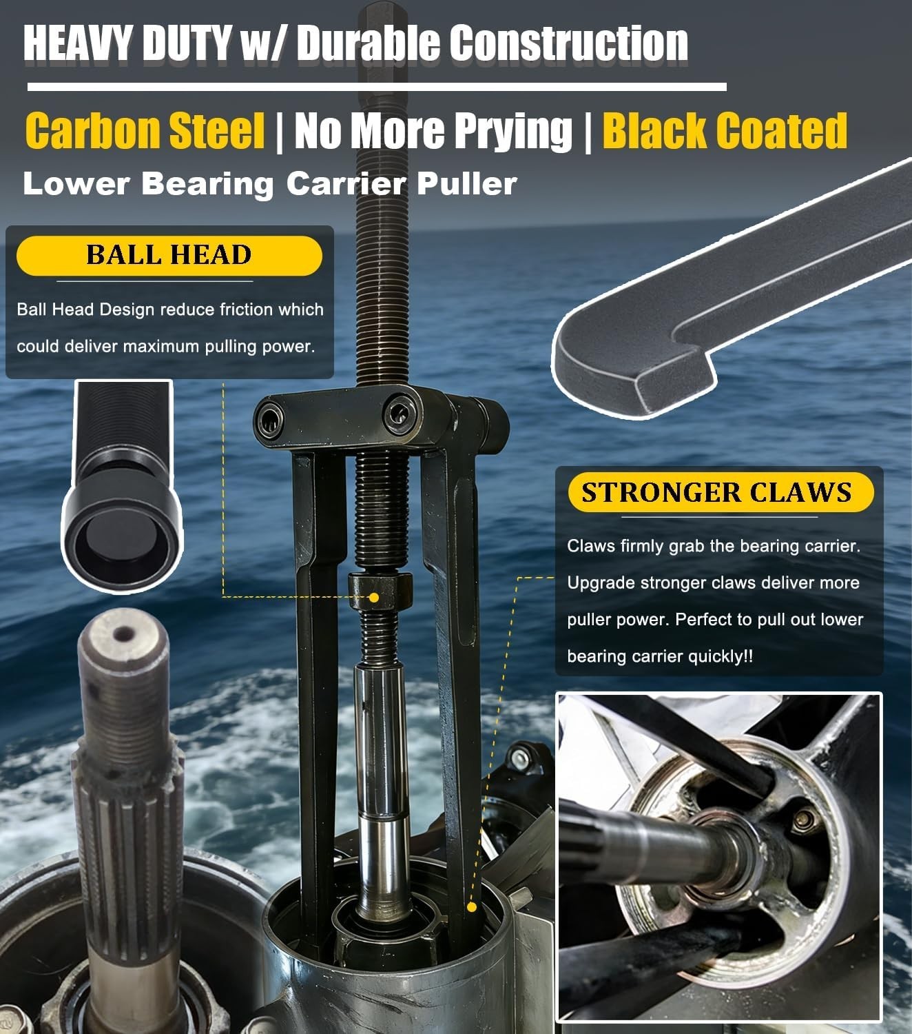 Lower Unit Bearing Removal Tool – Heat-Treated Steel
