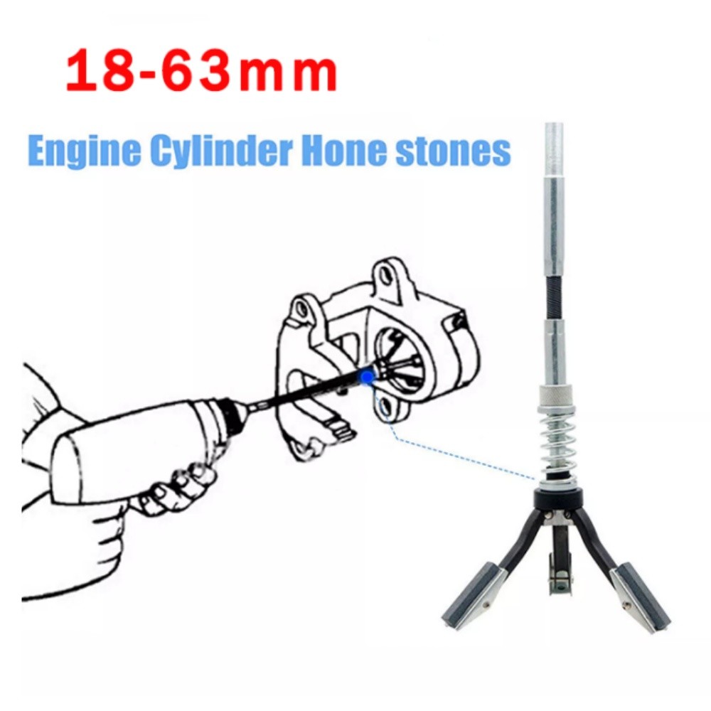 1/8″ Wide Car Engine Brake Cylinder Hone Flex Shaft Bore Honing Tool 18-63mm Kit