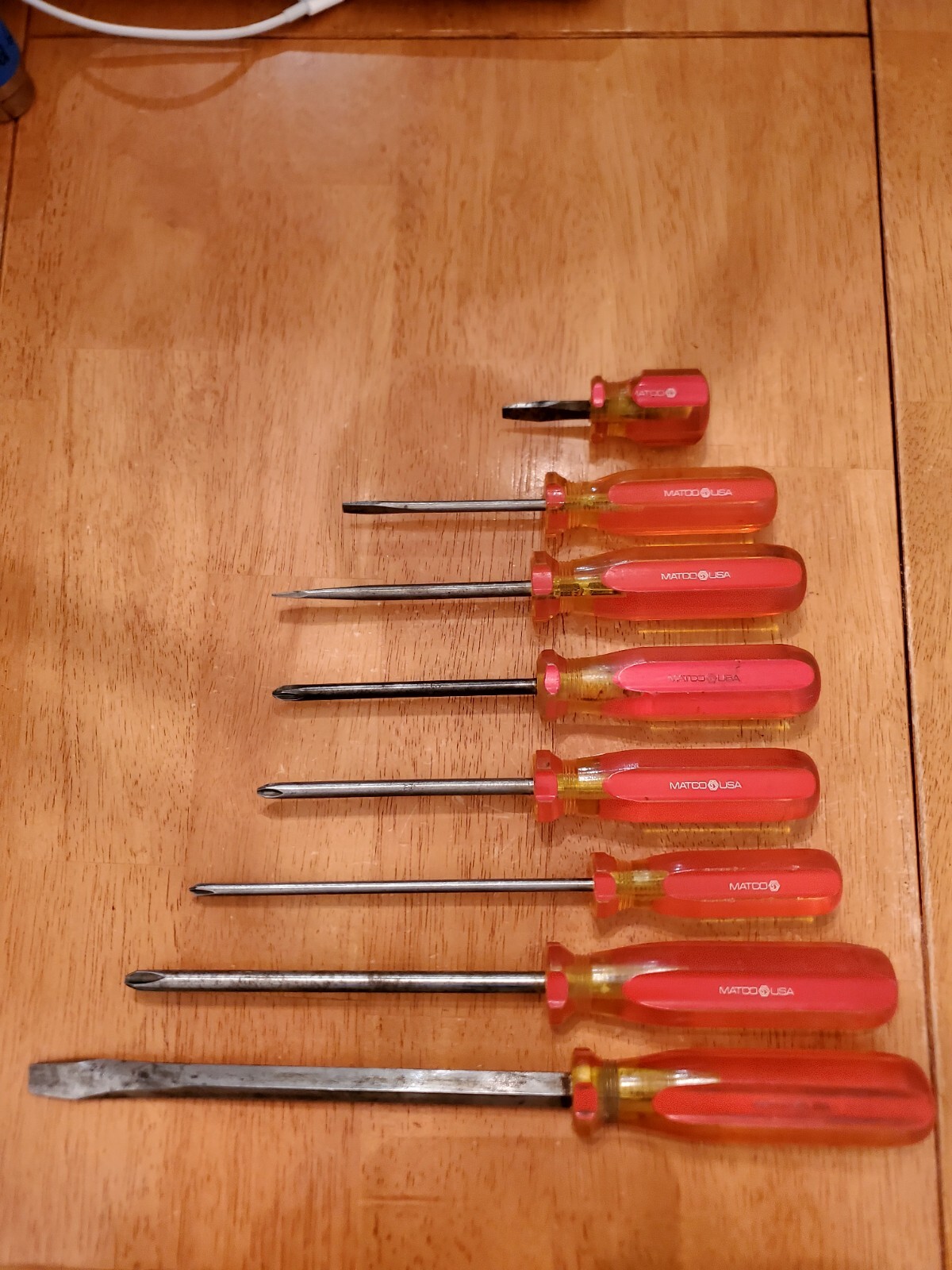 Matco Tools Vintage Mixed Phillips Flat Head Screwdrivers Lot Of 8