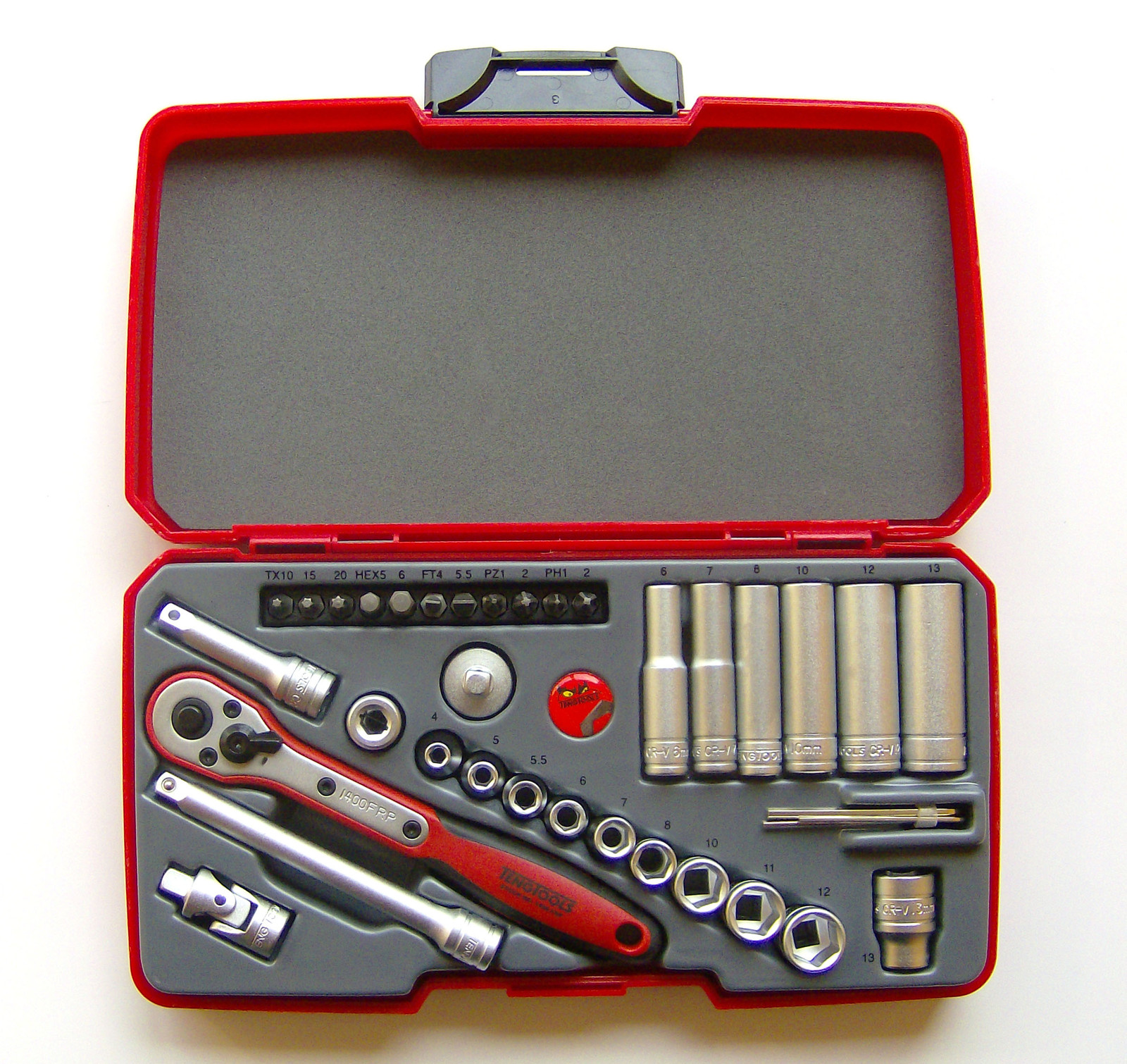 Teng Tools T1436 1/4 square drive 36 piece metric socket set 167290105