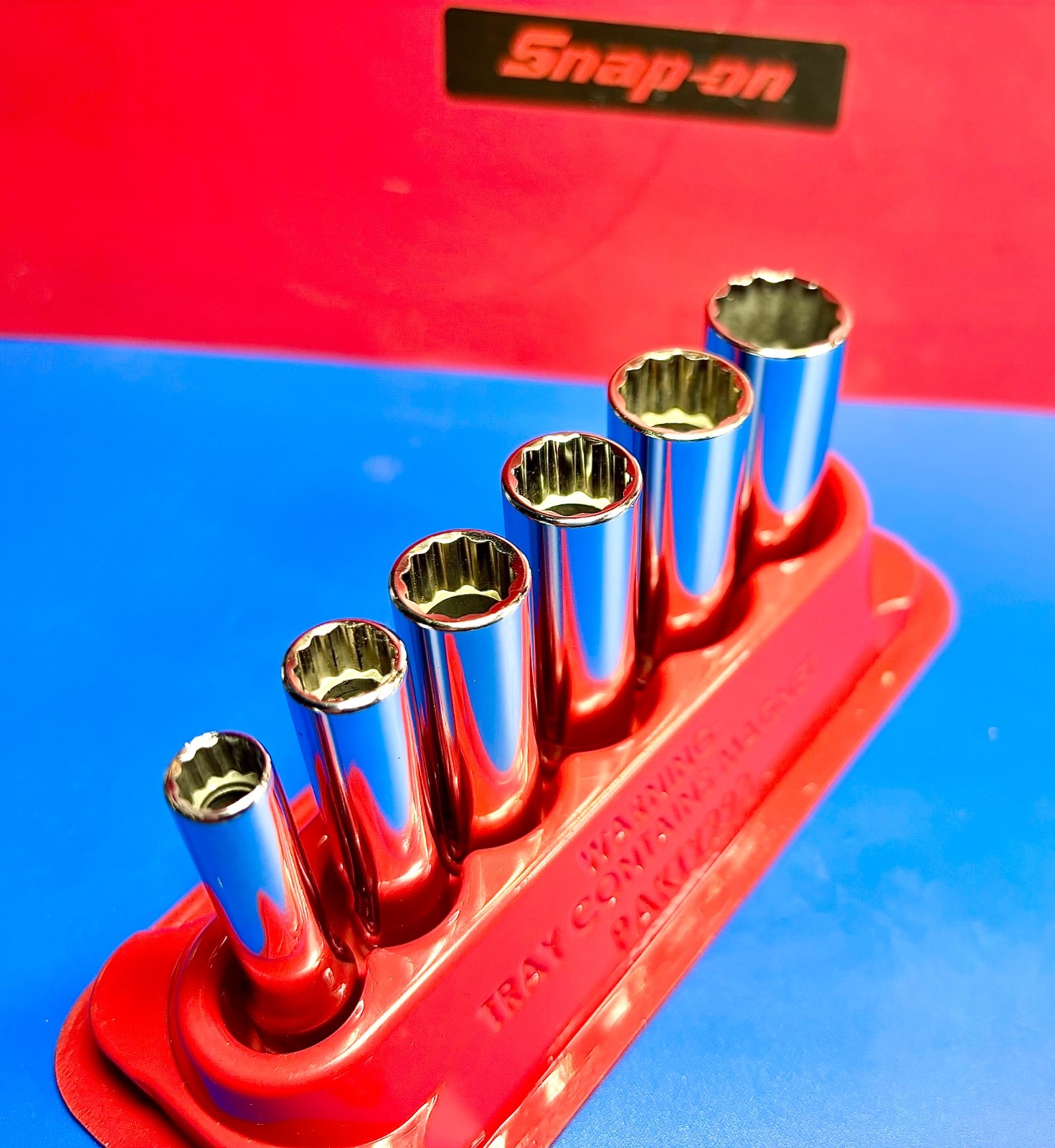 Snap-On Tools 1/4″ Drive SAE 12-Point Deep Essential Socket Set EXCELLENT COND.