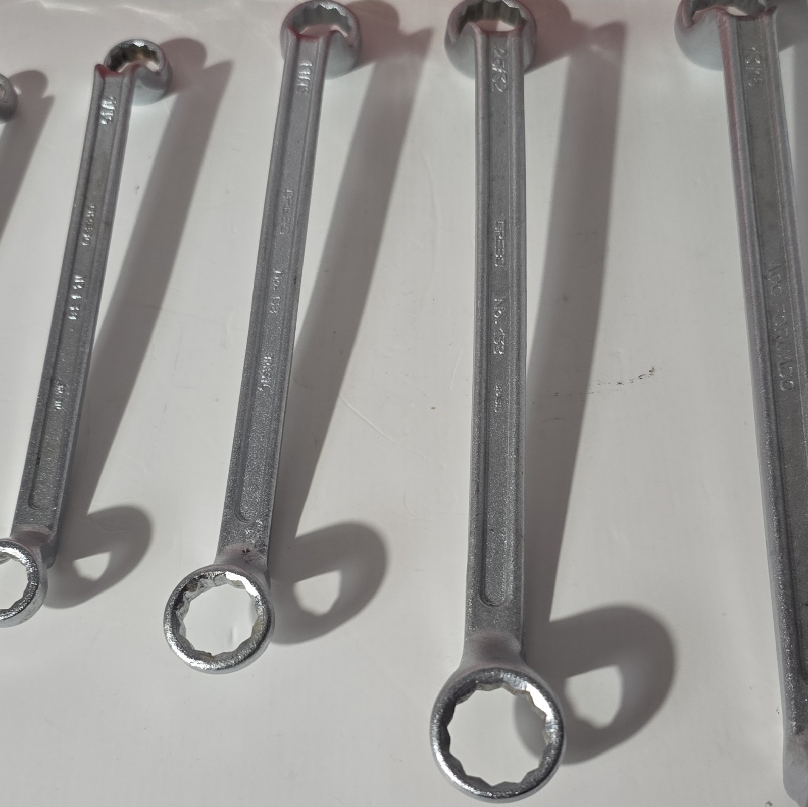 Drebo SAE Deep Offset Box-end Kmart 5 Piece Wrench Set Vintage 3/8 Inch To 7/8”