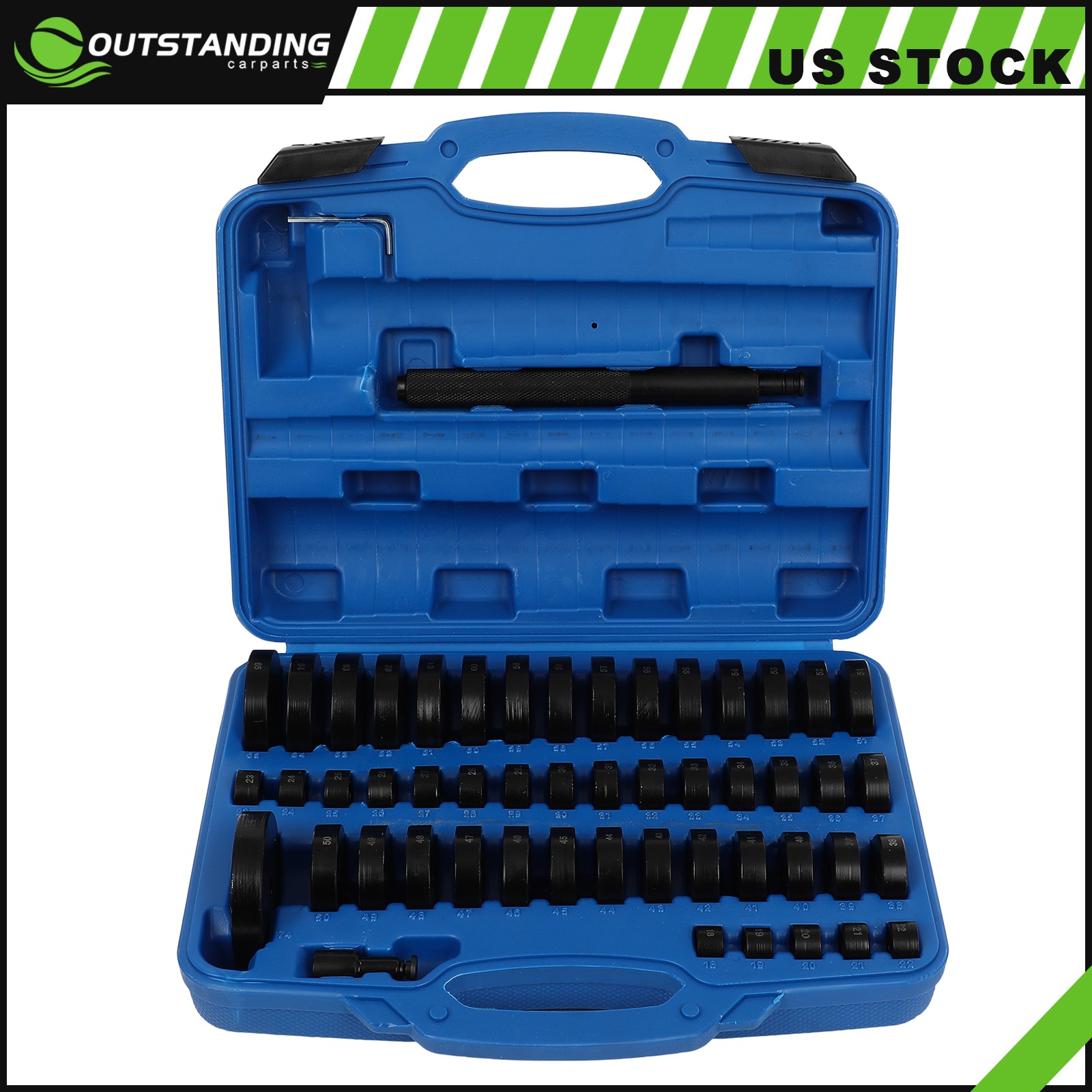 ✅52Pcs Bearing Seal Driver Tool kit Custom Bushing Bearing Hydraulic Press