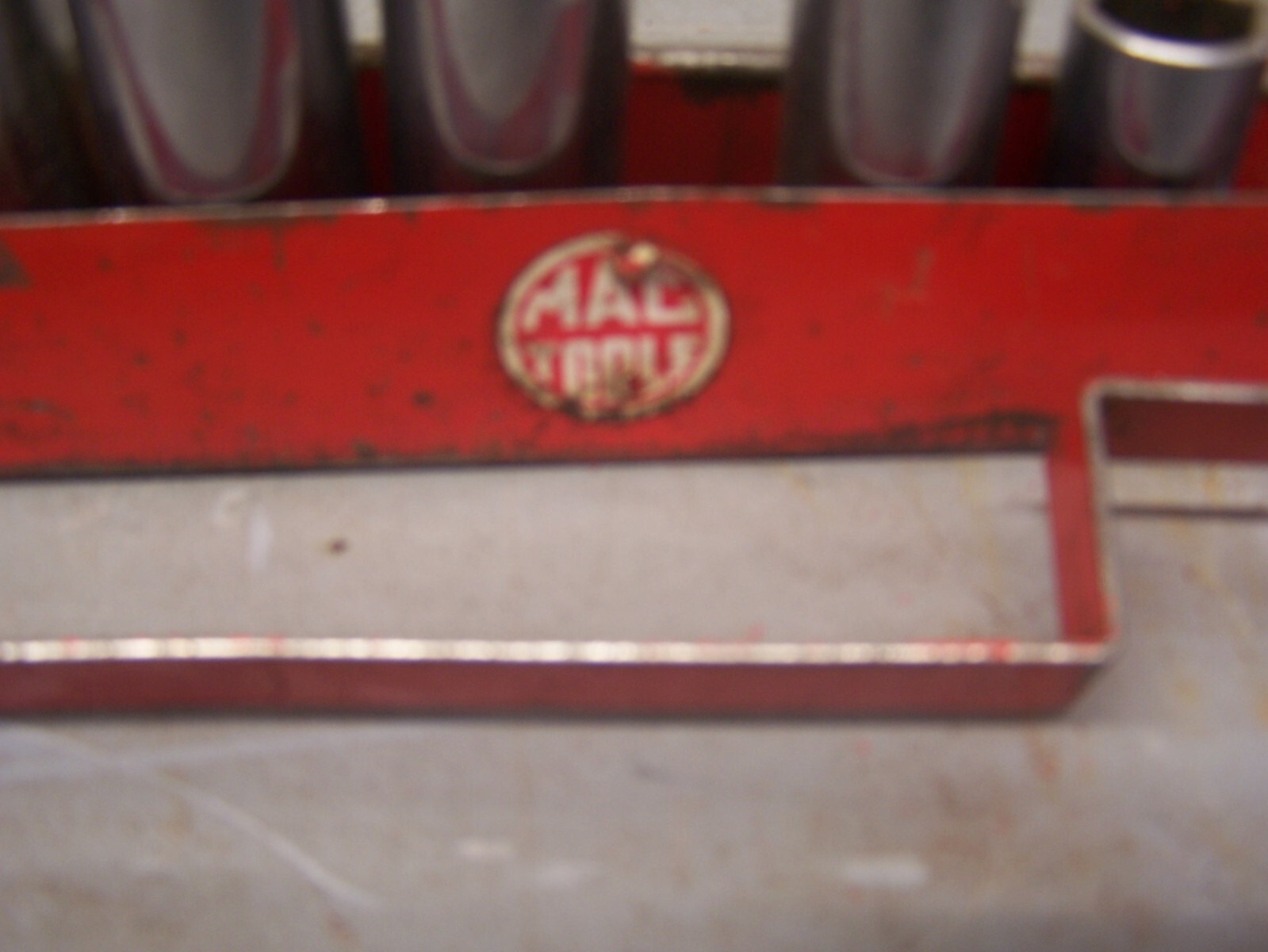 Vintage MAC USA 3/8″ drive deep well socket set 15/16 to 5/16 metal tray