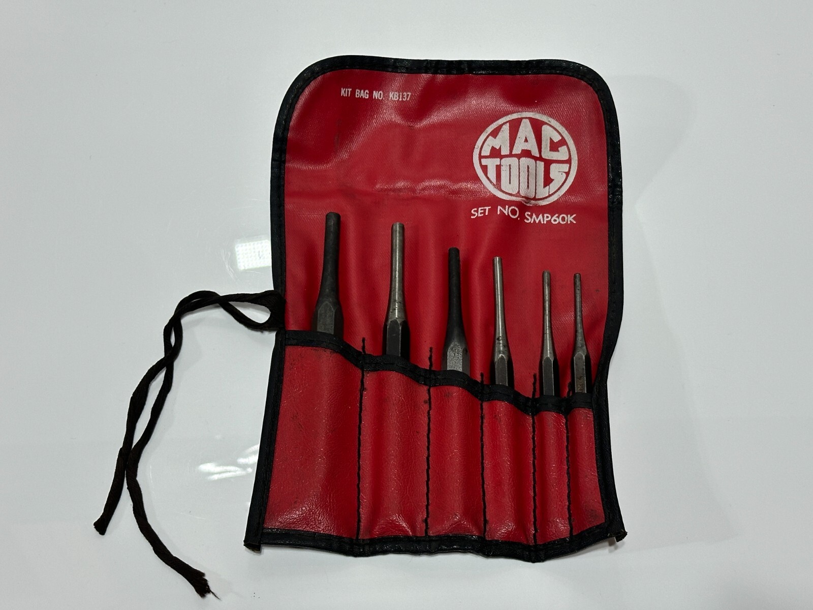 MAC Tools USA SMP60K 6pc Starter Punch Set PP4-9 in KB137 Kit Bag