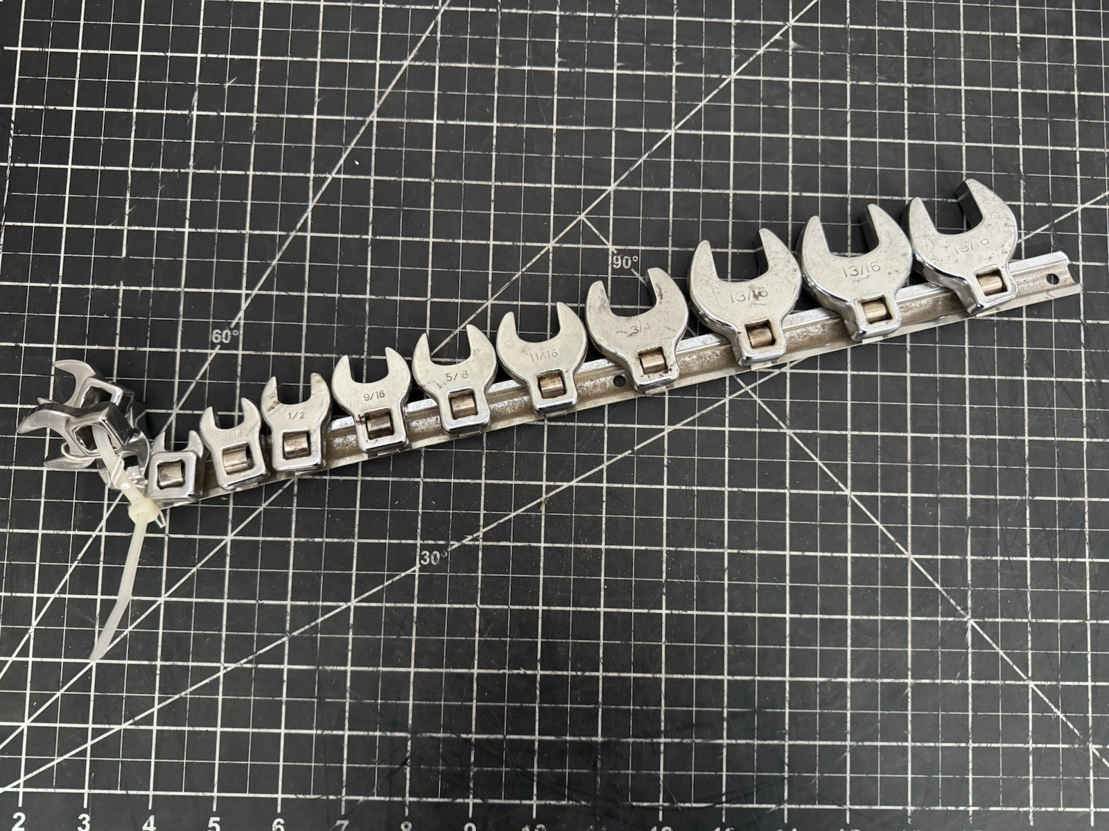 13pc Crowfoot Wrench Set – Mixed Brands – Includes EASCO – SAE Sizes