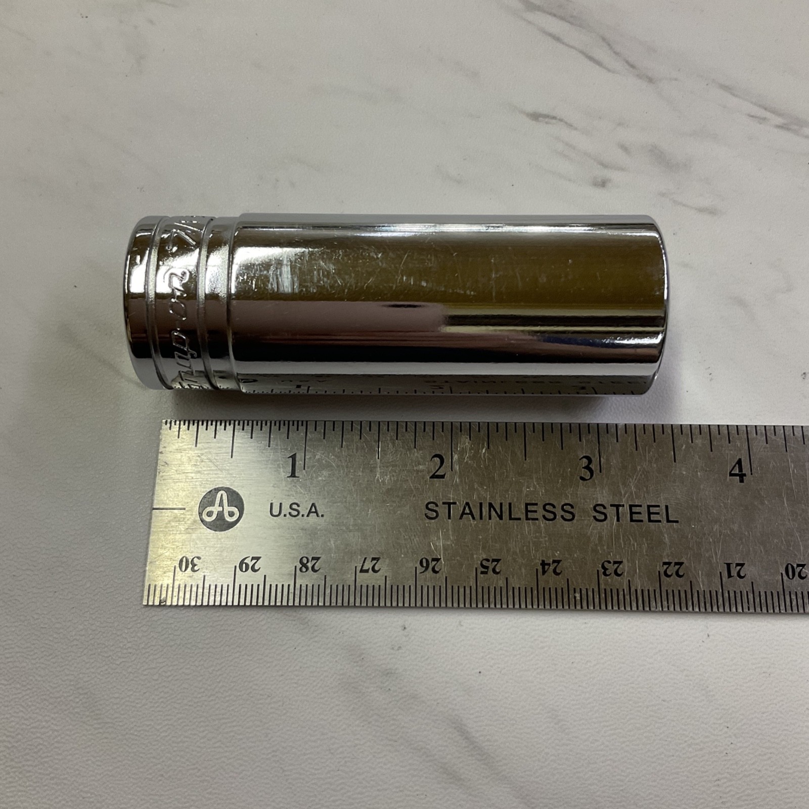 Snap on 1/2″ Drive 6-Point SAE 7/8″ Flank Drive Deep Socket TS281 VERY CLEAN