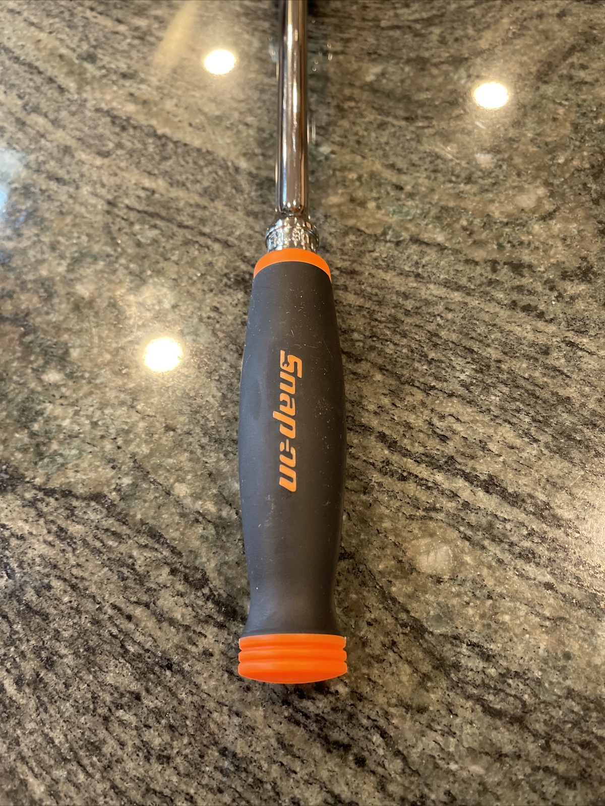 Snap-on fhl80 3/8″ drive dual 80 long soft grip ratchet orange